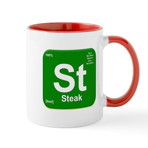 White/Red Inside - St (Steak) Element Mug