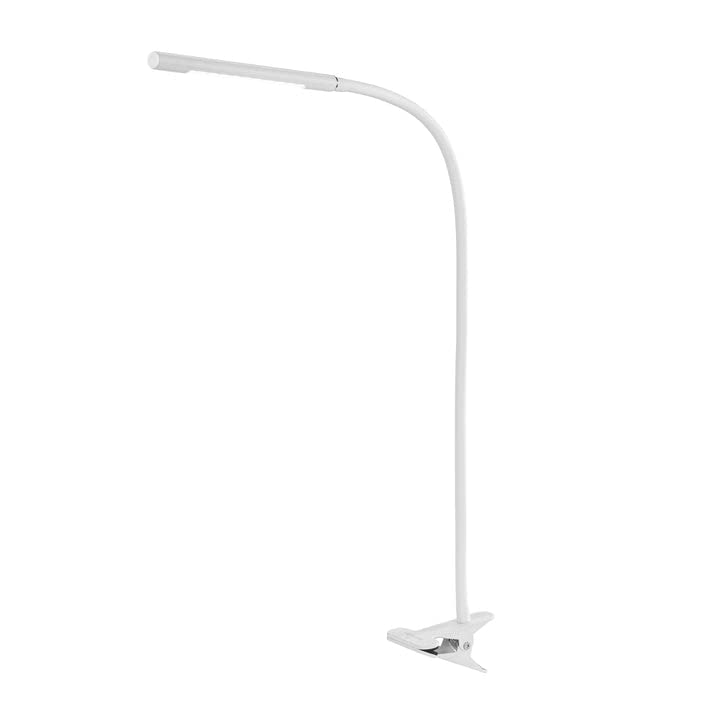Progressive LED Desk Lamp with USB Charging - Adjustable Gooseneck Clip-On Table Lamp - Warm White & Daylight Reading Light for Office, Study, and Bedroom Use