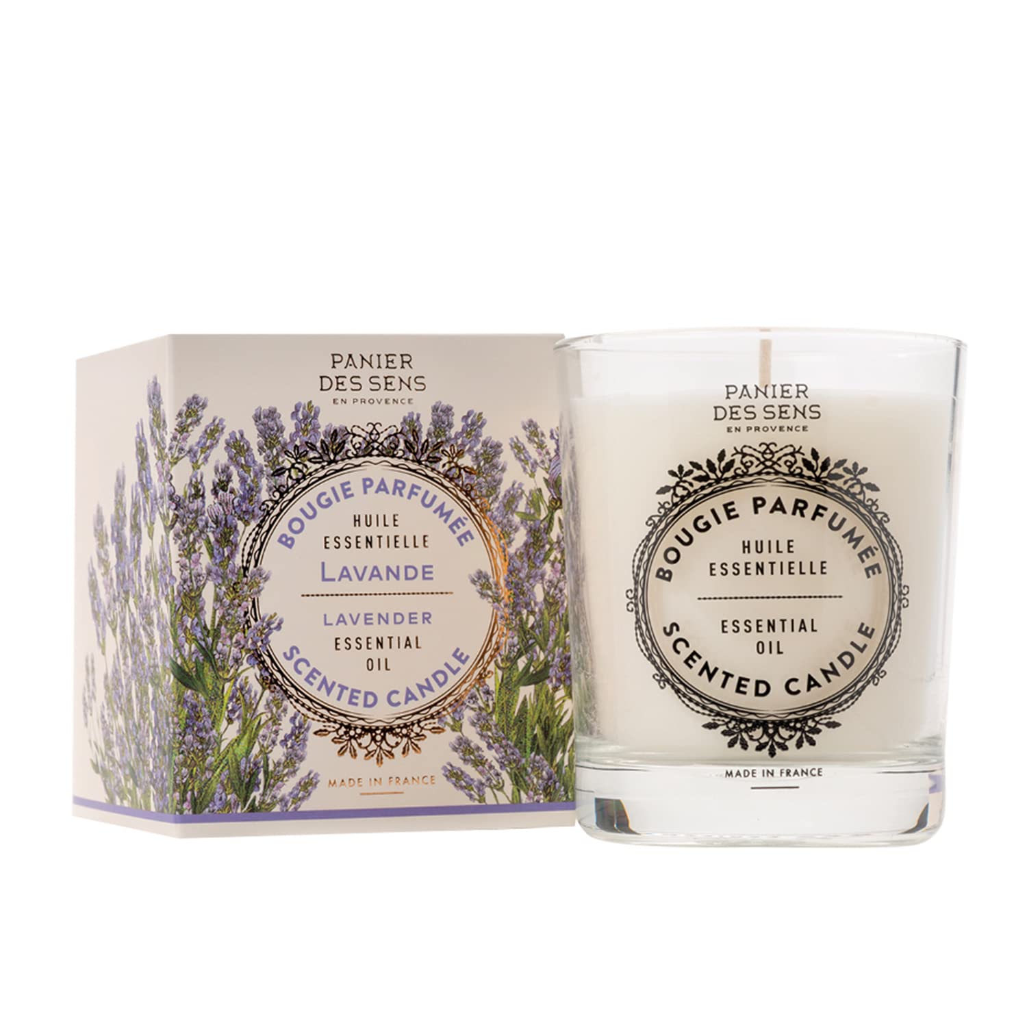 Lavender Scented Candle 6.3oz - Natural Cotton Wick for Home Decor & Gifts