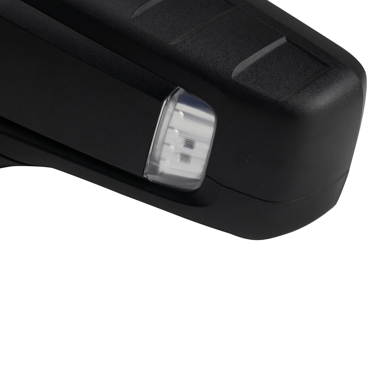 TRQ Power Manual Folding Left Side Mirror with Utility Spotlight - Compatible with 2019-2022 GMC Sierra 1500 & Sierra 1500 Limited (GM1320626) - Perfect for Night Driving and Enhanced Visibility