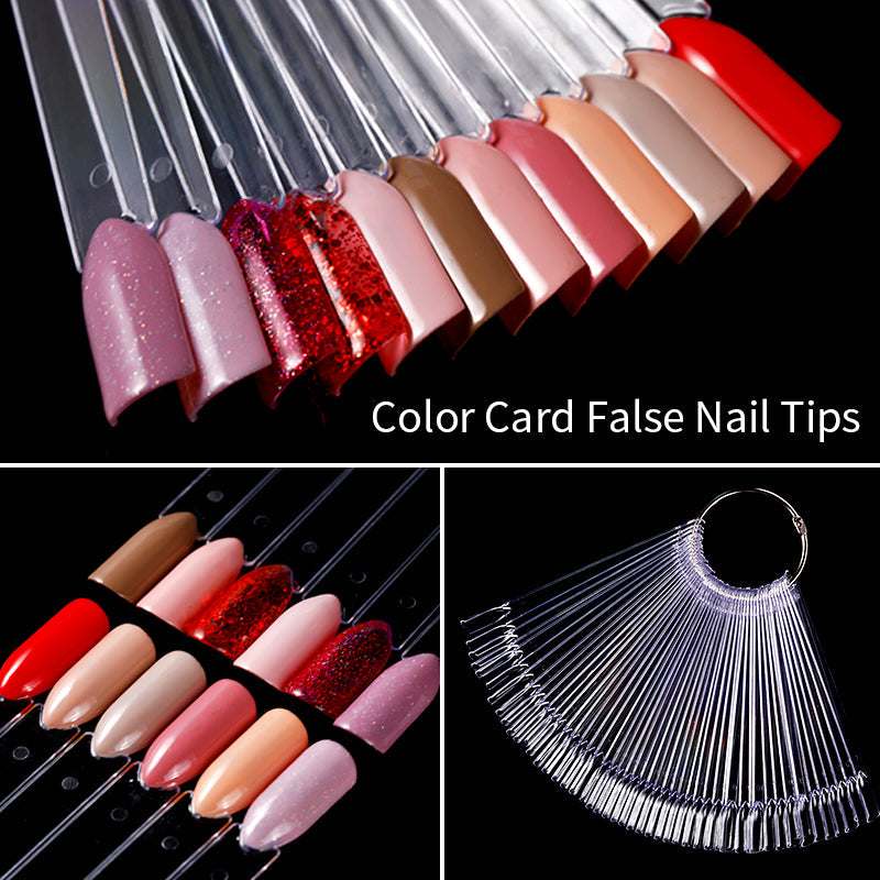 50pcs Clear False Nail Tips - Acrylic Nail Art Extensions for Manicure & Pedicure - Perfect for Salon, DIY Nail Art, and Special Occasions