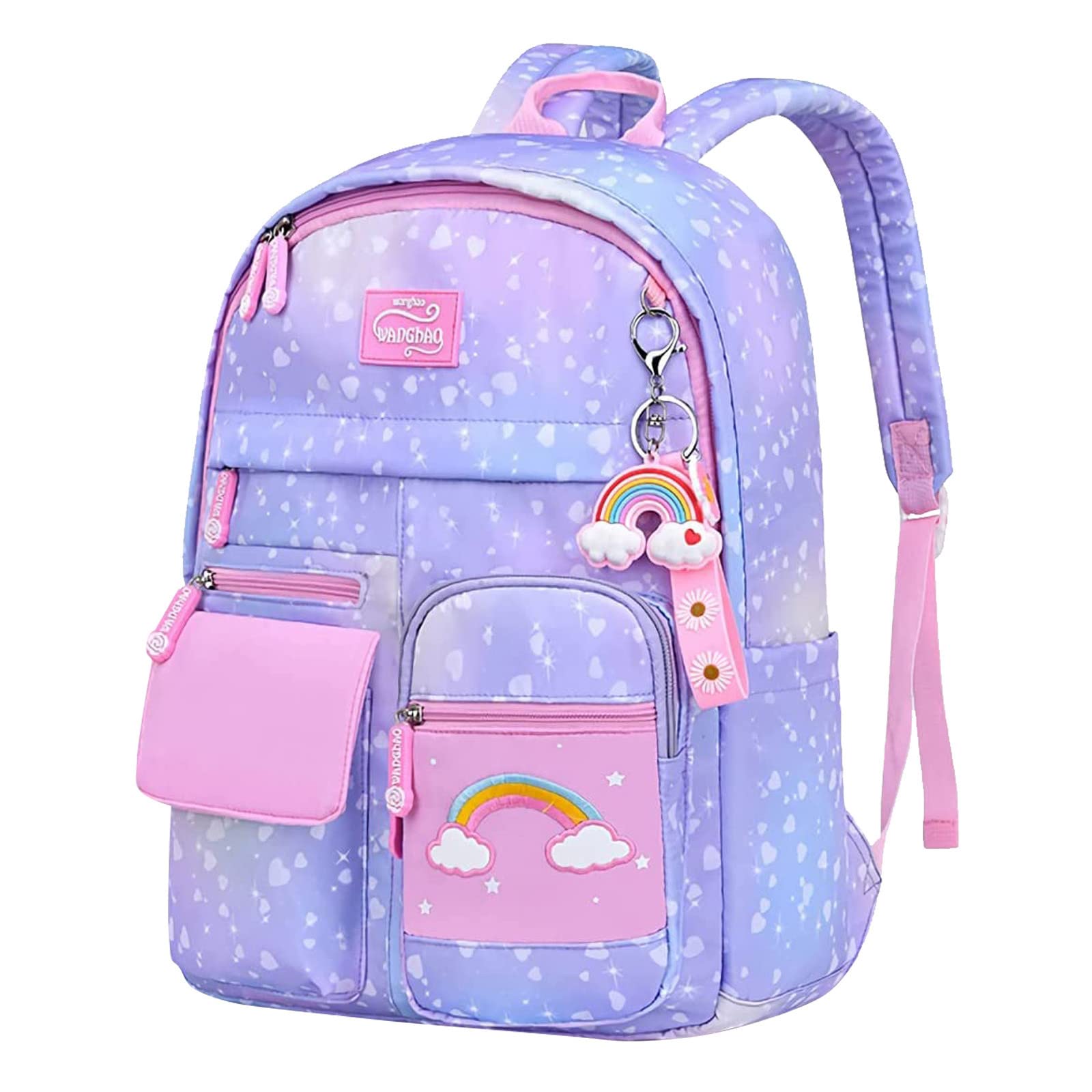Purple Clear Backpack for Women & Girls - School, Travel & Stadium Approved