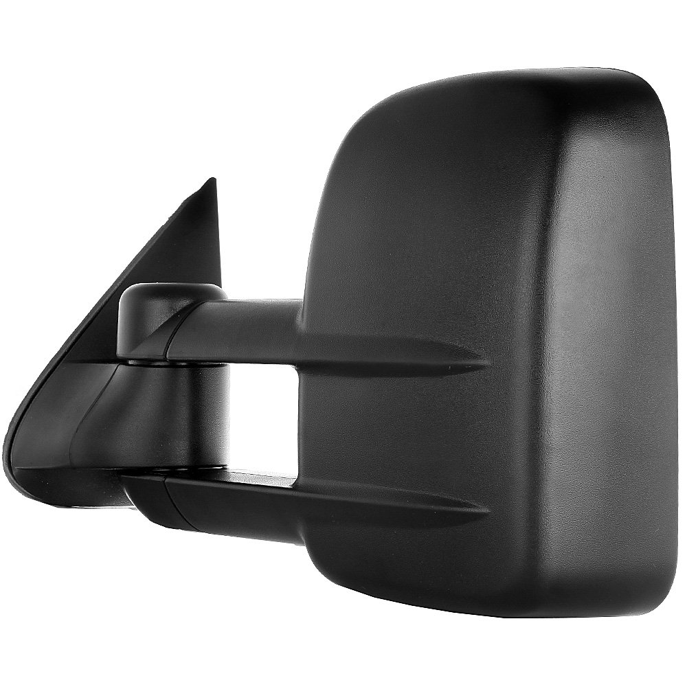 Left Right Manual Telescopic Tow Mirrors Pair Set - Replacement Towing Mirrors for 1999-2007 Chevy Silverado & GMC Sierra Pickup Trucks (07 Classic) - Manual Adjustment, Non-Heated, No Turn Signal - Perfect for Towing Trailers, Boats & Heavy Loads