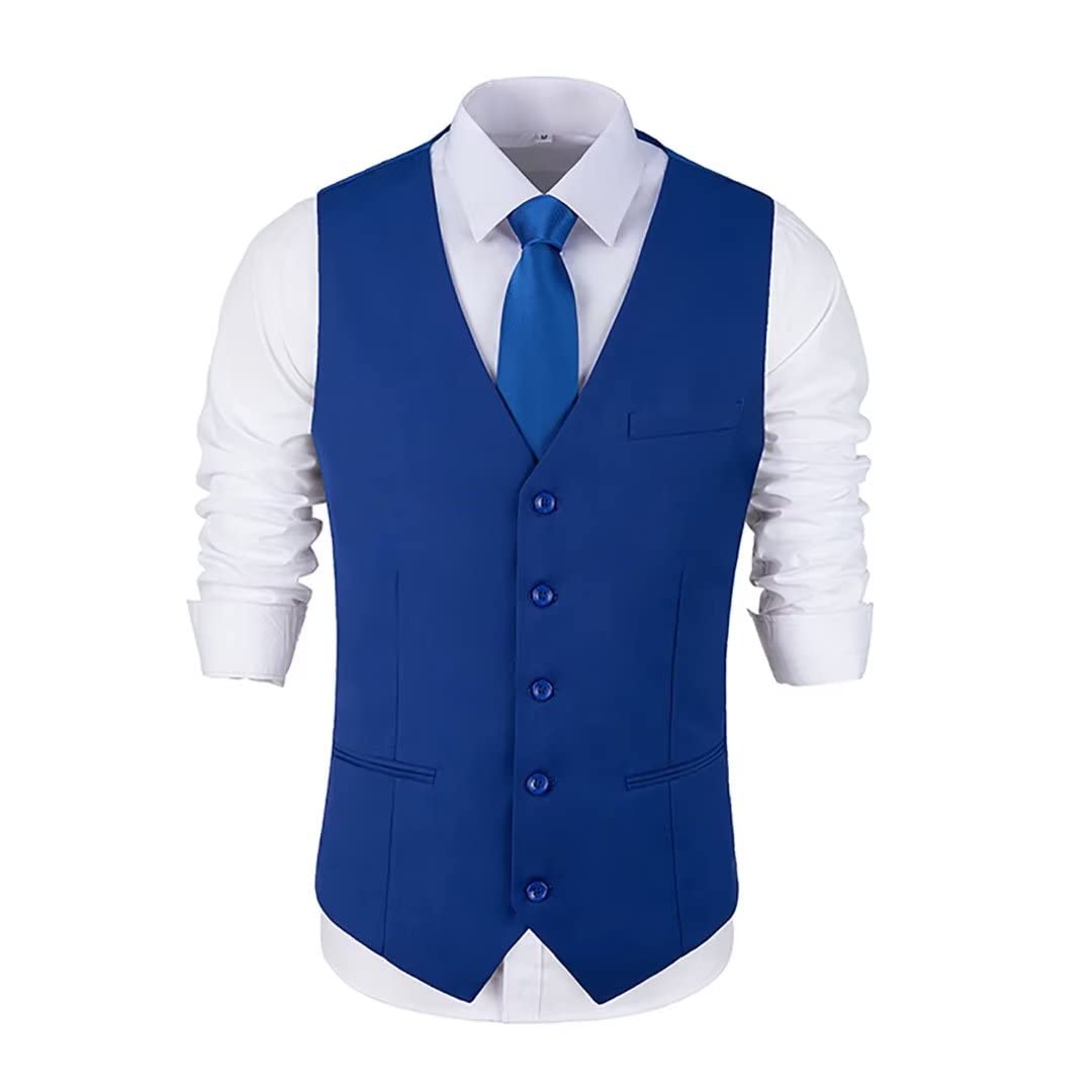 Men's Formal Suit Vest | Western Cowboy Waistcoat for Business & Wedding | Slim Fit Dress Vest for Men | Perfect for Office, Prom & Special Occasions