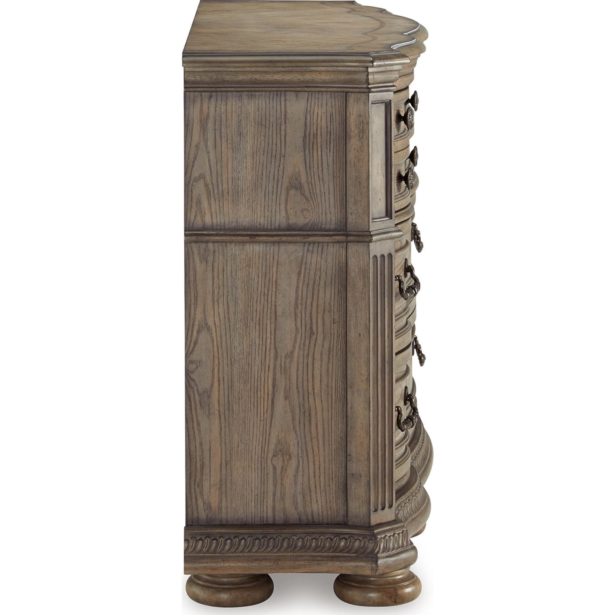 Ardenfield Dresser Light Brown - Modern Wooden Chest of Drawers for Bedroom & Living Room Storage