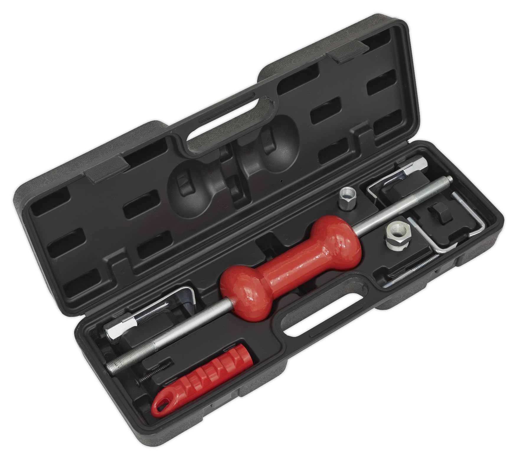 Sealey DP935B 9-Piece Slide Hammer Puller Kit for Automotive Repair - Perfect for Dent Removal, Bearing Extraction & Bodywork