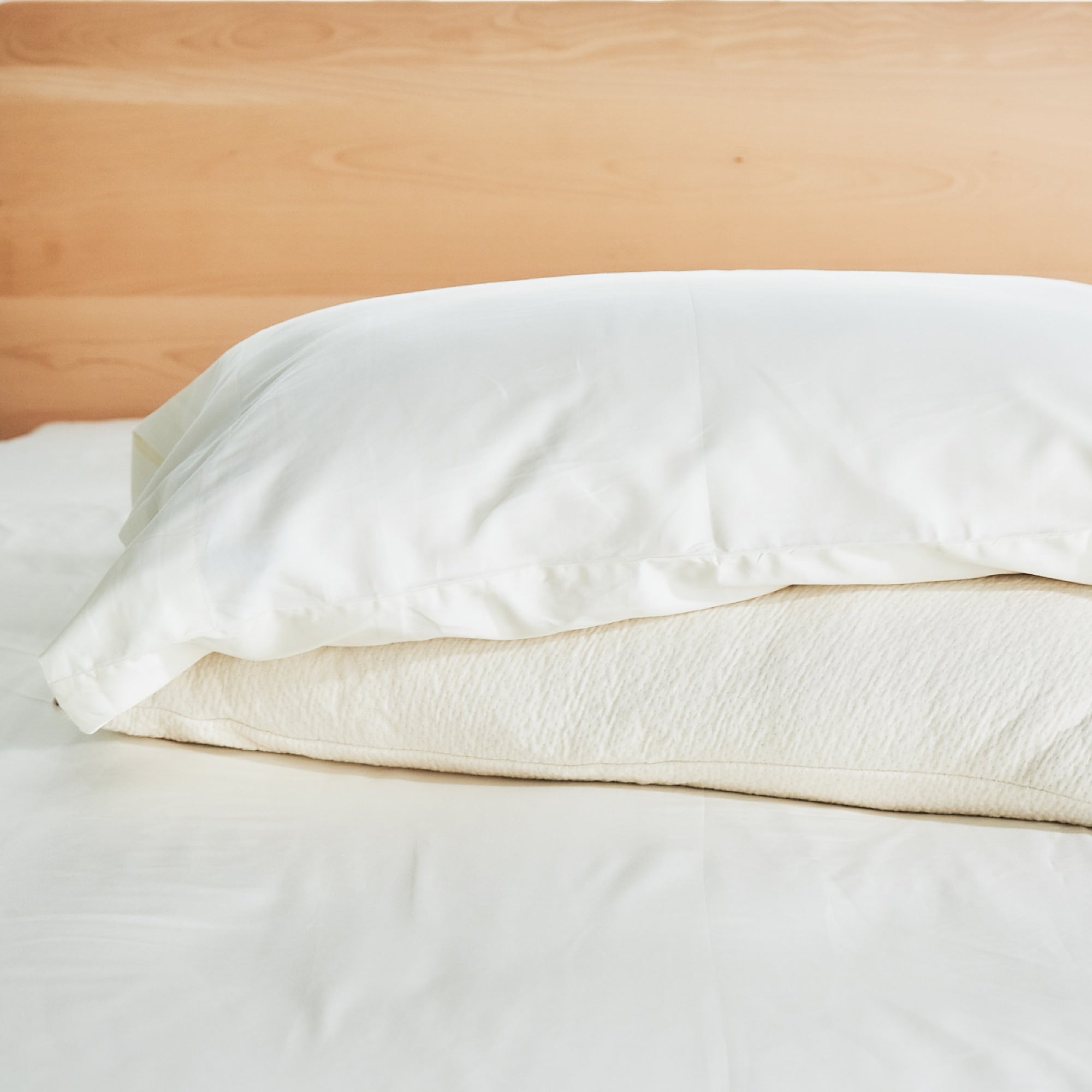 Premium 270 Thread Count Organic Cotton Percale Pillowcases - Soft, Breathable & Hypoallergenic - Perfect for Bedroom, Hotel & Travel Use