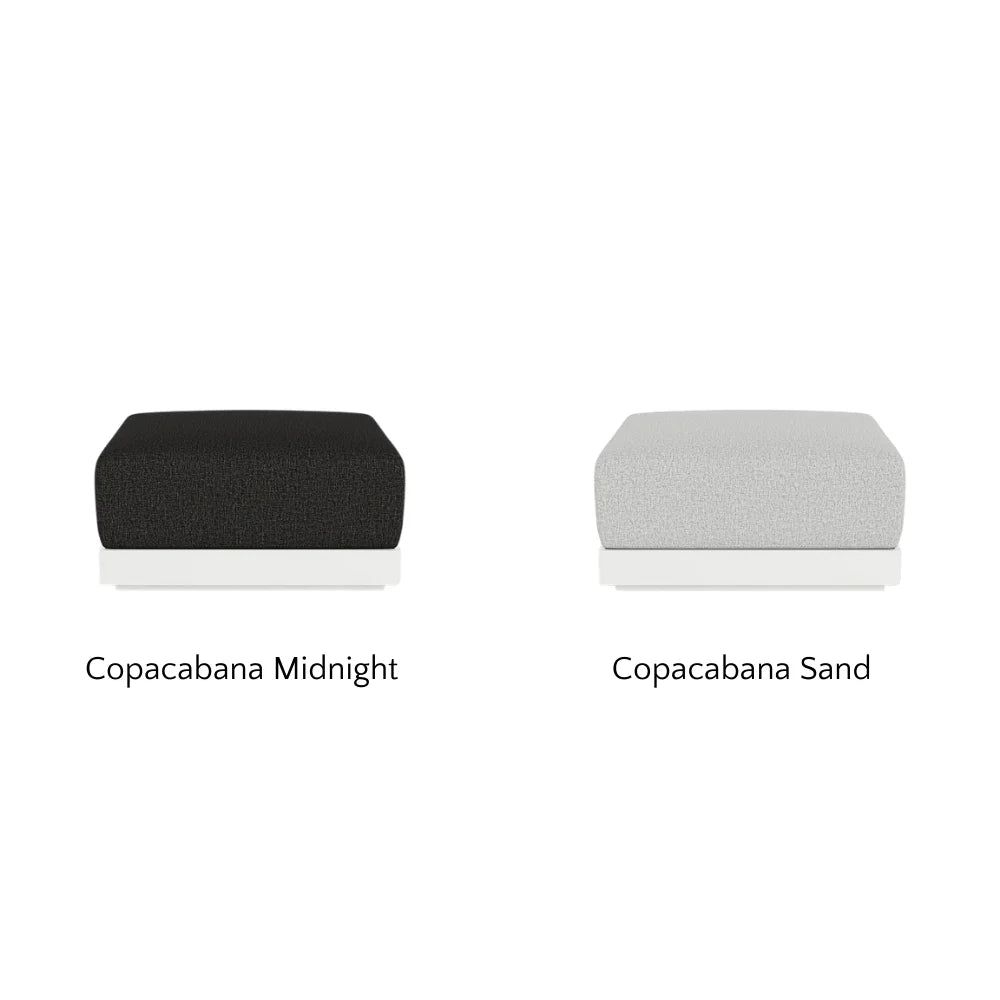 Antigua Outdoor Ottoman - Waterproof Patio Furniture, Weather-Resistant Storage Bench for Garden, Deck, Porch - Perfect for Outdoor Relaxation & Extra Seating