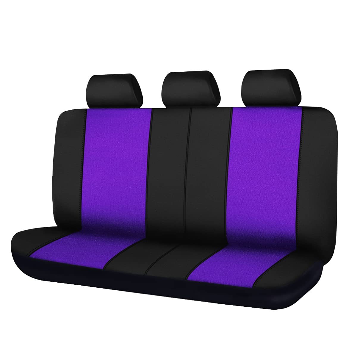 Premium Car Seat Covers for Rear Bench - 40/60 50/50 60/40 Split Design, Universal Fit, Durable Protectors (Purple) - Perfect for SUVs, Trucks & Family Vehicles