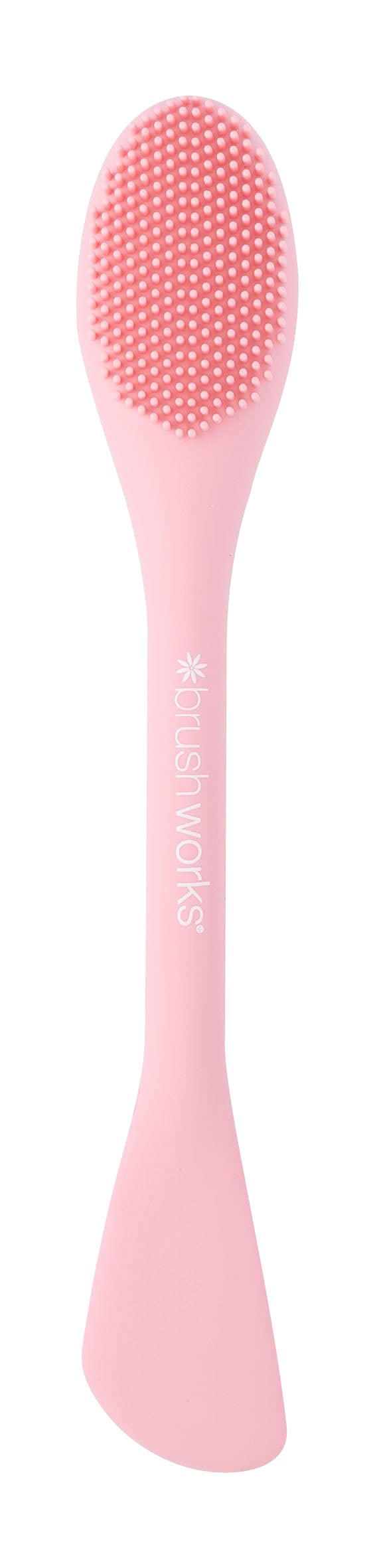 Brushworks Cleansing Mask Applicator - Soft Pink Facial Brush for Deep Pore Cleansing | Perfect for At-Home Spa Days & Skincare Routines