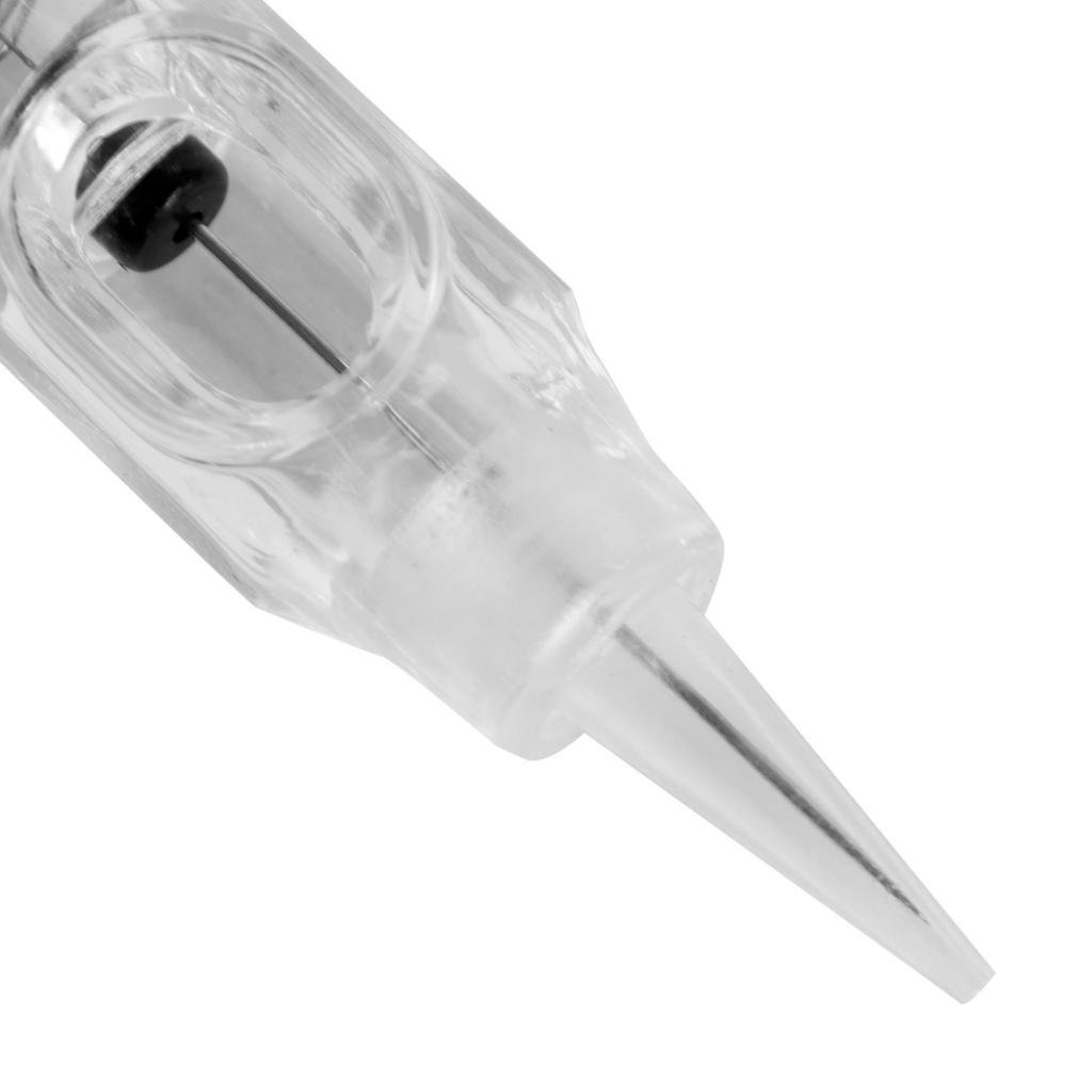 1RL 10PCS Disposable Tattoo Needles & Permanent Makeup Needles - Professional Single Round Liner for Eyebrow, Eyeliner & Lip Tattoo - Safe Sterile Packaging