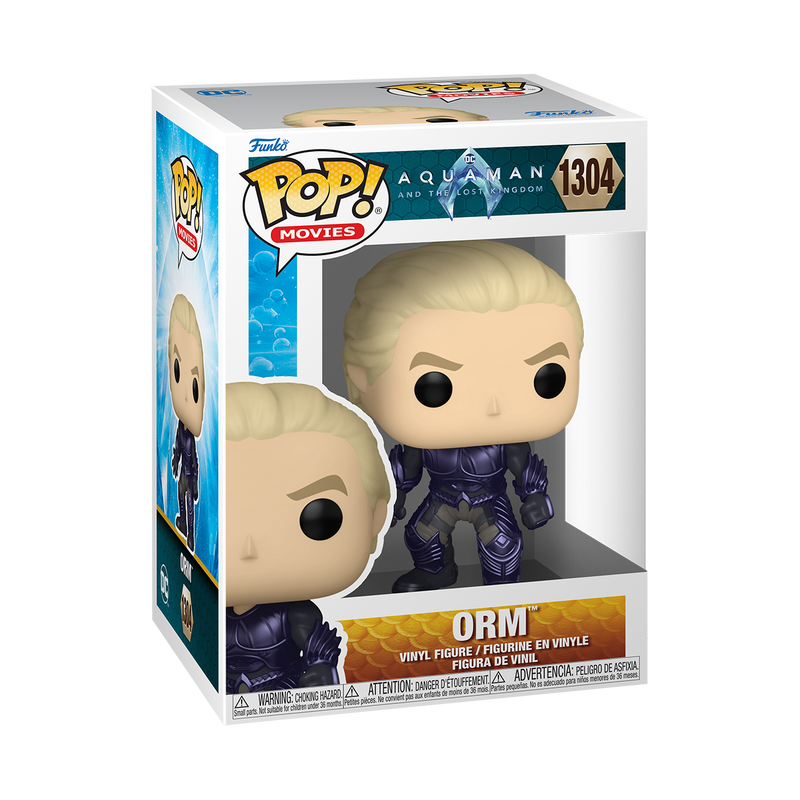 Funko Pop Aquaman Vinyl Figure #1304 with Protector Case - Collectible DC Comics Superhero for Display & Gifts
