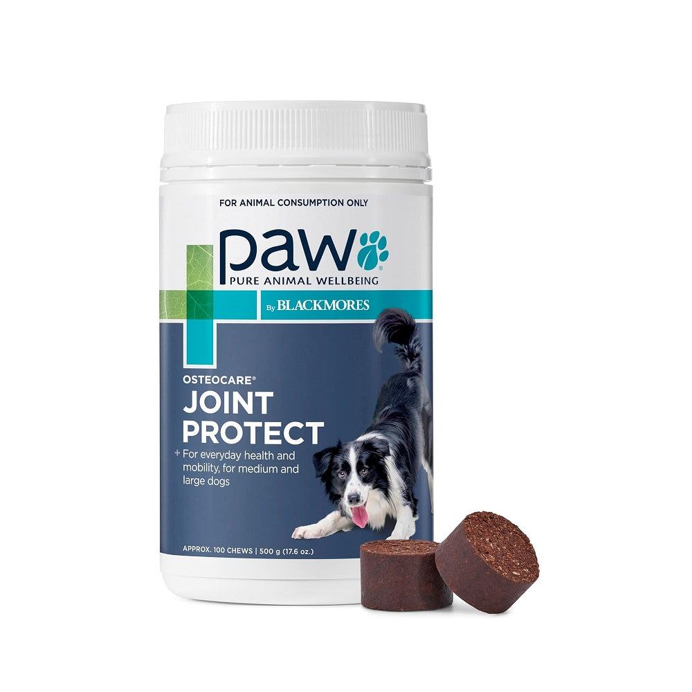 Premium Paw Osteocare Joint Protect Chews Supplement for Dogs - Supports Hip & Joint Health - Glucosamine & Chondroitin Formula - Ideal for Senior Dogs & Active Breeds - Perfect for Daily Use & Post-Exercise Recovery