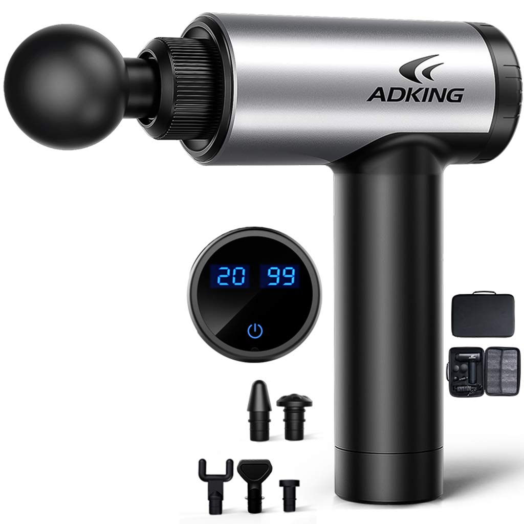 Electric Deep Tissue Massage Gun for Muscle Relaxation - Portable Fascia Gun with Vibration Therapy for Athletes, Gym Workouts & Post-Exercise Recovery