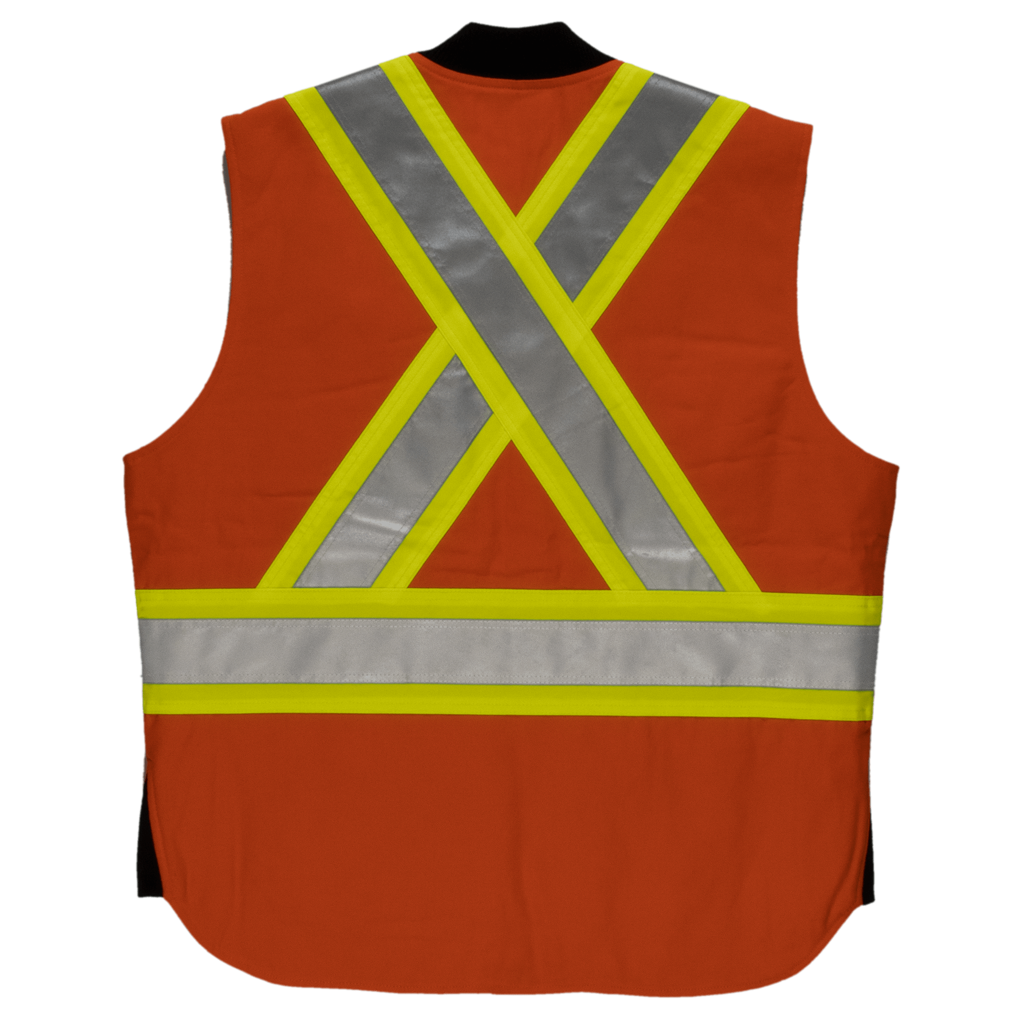 Tough Duck Men's Class 2 Reflective Safety Vest - High Visibility Work Vest for Construction, Road Work & Emergency Response - ANSI Certified for Safety