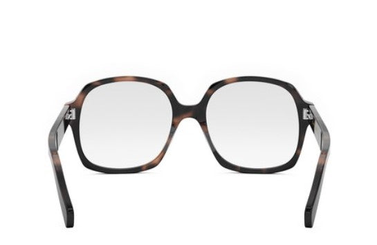 Celine THIN CL50151I 055 Shiny Havana Geometric Women's Eyeglasses - Fashionable Cat Eye Frames for Women, Lightweight & Stylish Glasses for Work, Reading & Everyday Wear