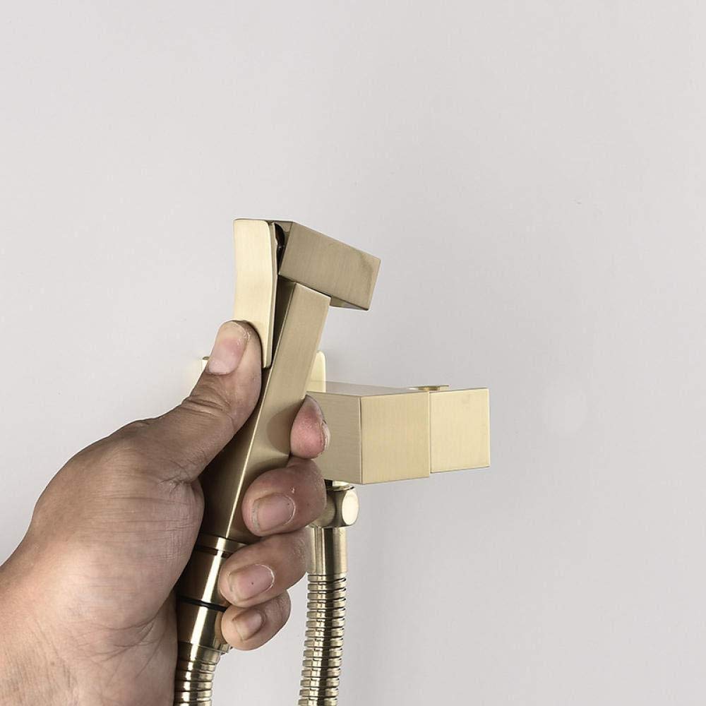 Portable Handheld Bidet Sprayer Kit - All Copper Toilet Spray Gun with Faucet Adapter for Travel & Home Use | Hygienic Personal Cleansing, Baby Bottle Washing & Pet Cleaning Solution
