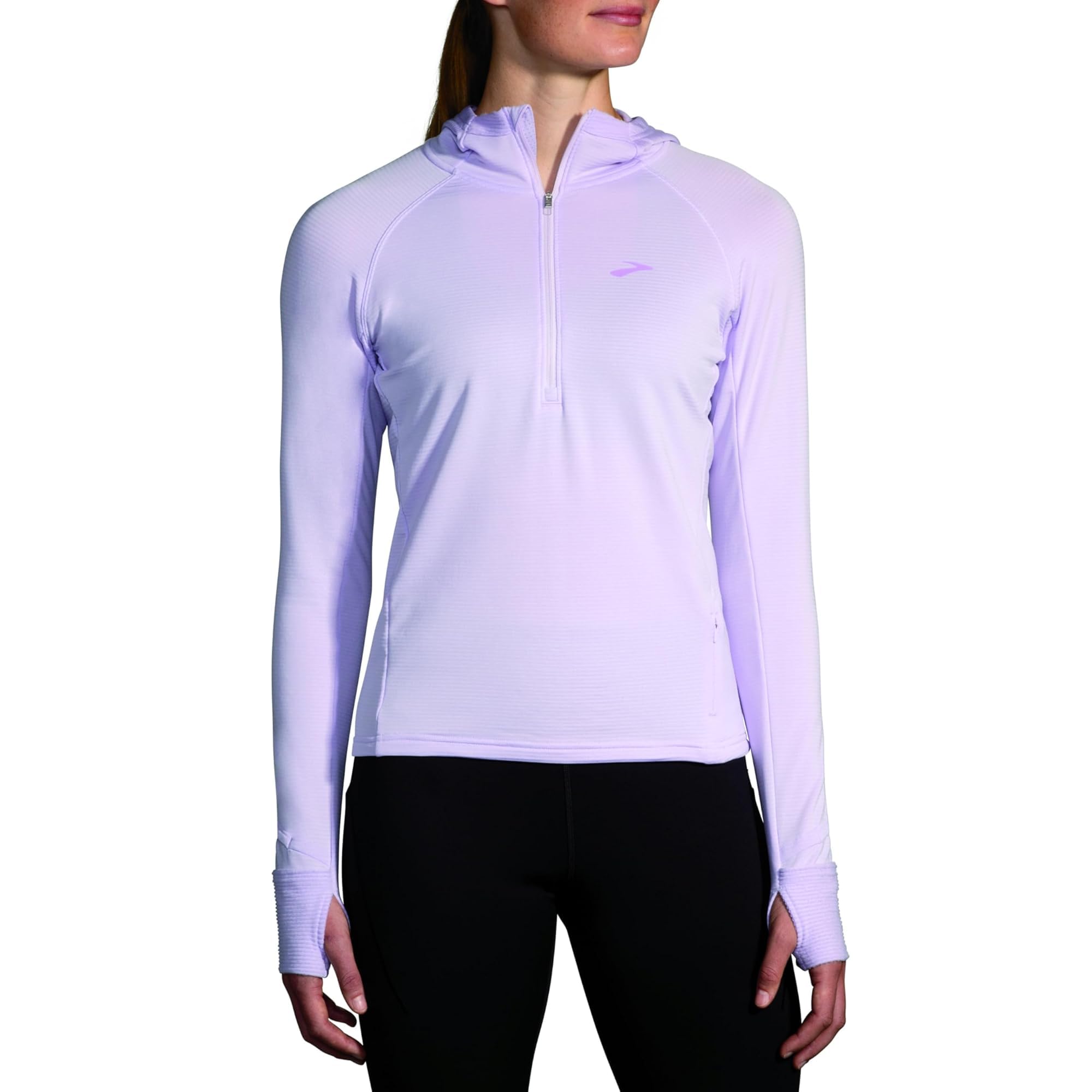 Brooks Women's Notch Thermal Hoodie 2.0 - Lightweight Running Jacket for Cold Weather, Moisture-Wicking & Breathable - Perfect for Outdoor Workouts, Jogging, and Winter Sports