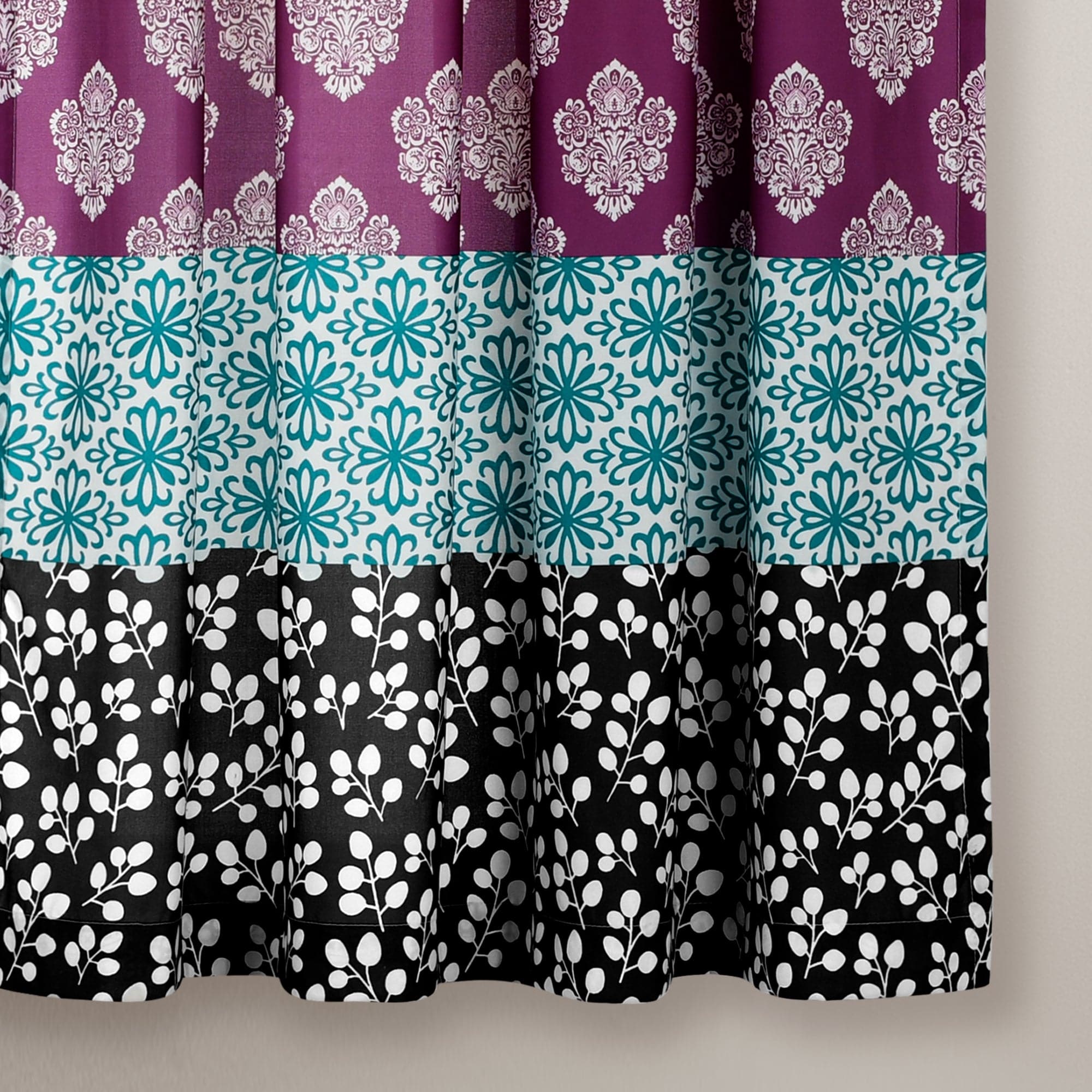Bohemian Stripe Window Curtain Panel Set - Light Filtering Room Darkening Drapes for Living Room, Bedroom & Nursery - 84 Inch Length, 2 Panels, Soft Cotton Blend Fabric