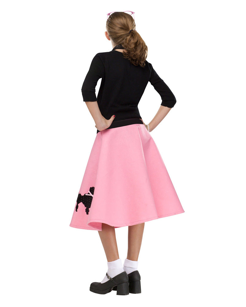 50s Poodle Girl Skirt - Vintage 1950s Rockabilly Swing Skirt with Poodle Design for Women | Perfect for Retro Parties, Rockabilly Dances & Pinup Fashion