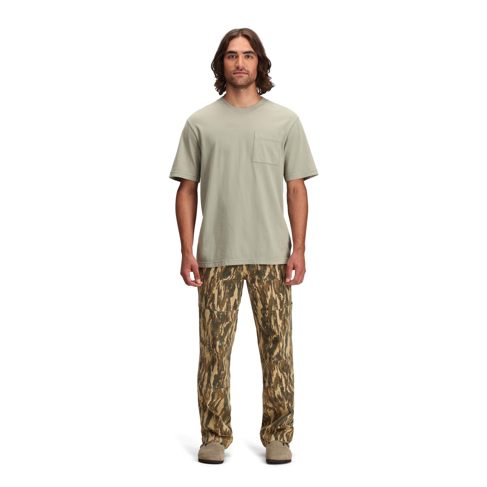 Dirt Pocket Tee for Men - Comfortable Cotton T-Shirt with Chest Pocket - Perfect for Casual Wear, Outdoor Activities & Everyday Use