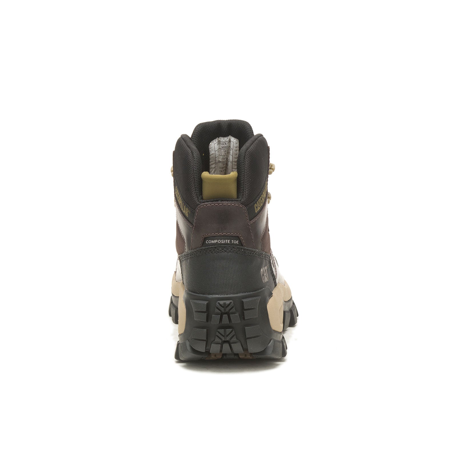 **Invader Composite Toe Waterproof Hiking Work Boots for Men - Brown - Durable & Comfortable for Construction, Outdoor Work & Hiking**
