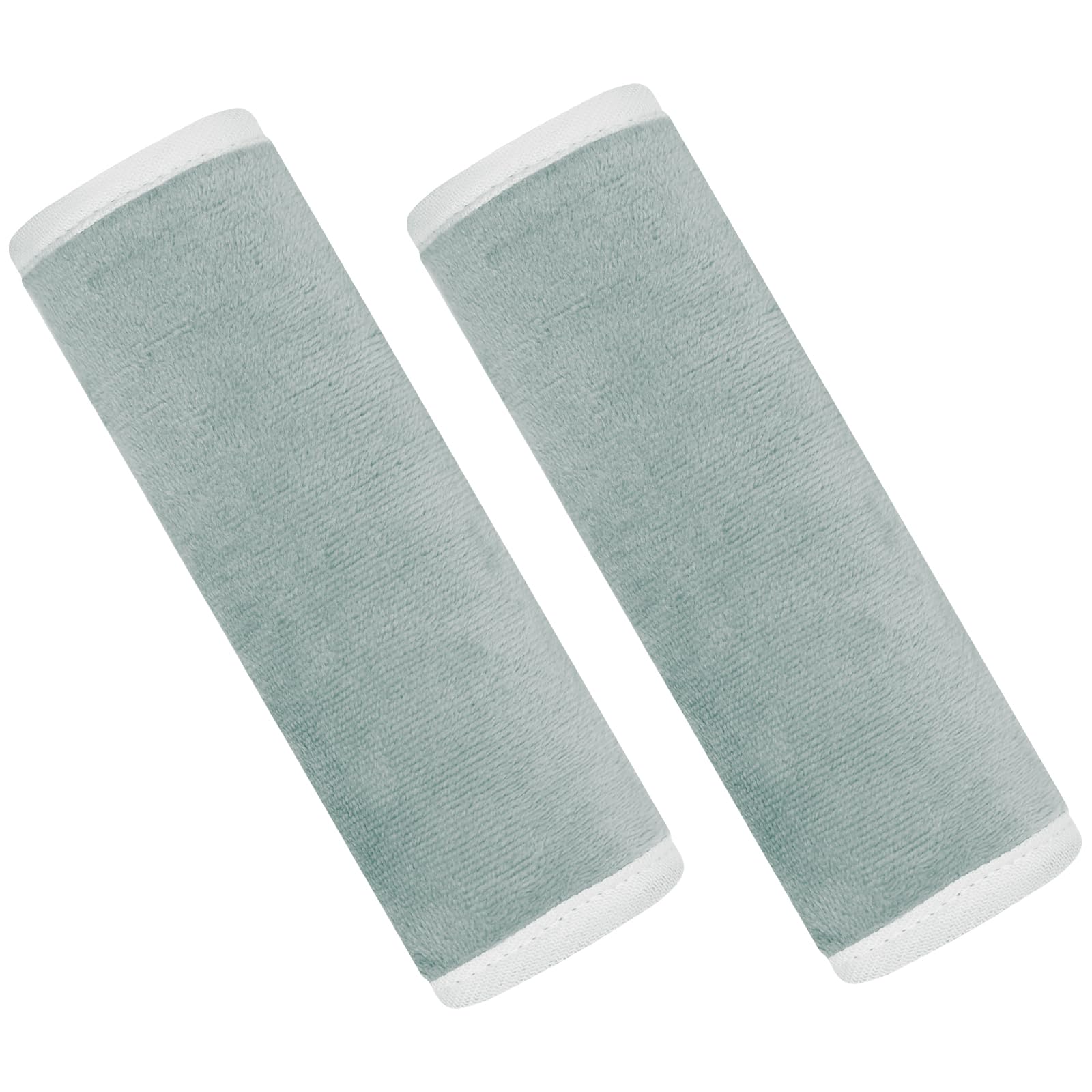 2-Pack Baby Car Seat Belt Cover & Neck Protector - Soft Infant Strap Padding for Newborns & Toddlers (Grey) | Comfortable Safety Accessory for Strollers, Car Seats & High Chairs
