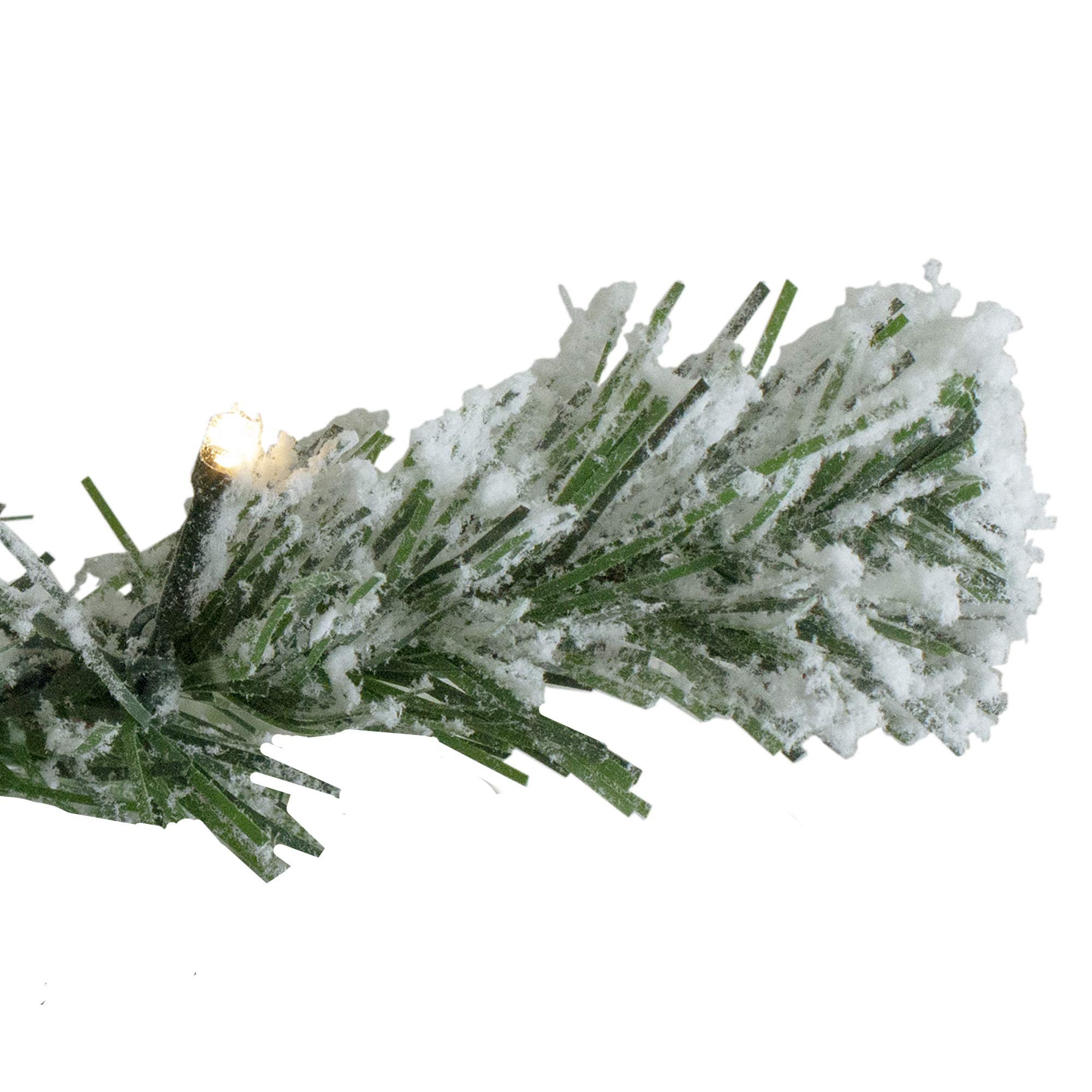 6.5' Pre-Lit Flocked Artificial Christmas Tree with Clear Lights - Full Somerset Spruce Design for Holiday Decor | Perfect for Living Room, Office & Christmas Party Decoration