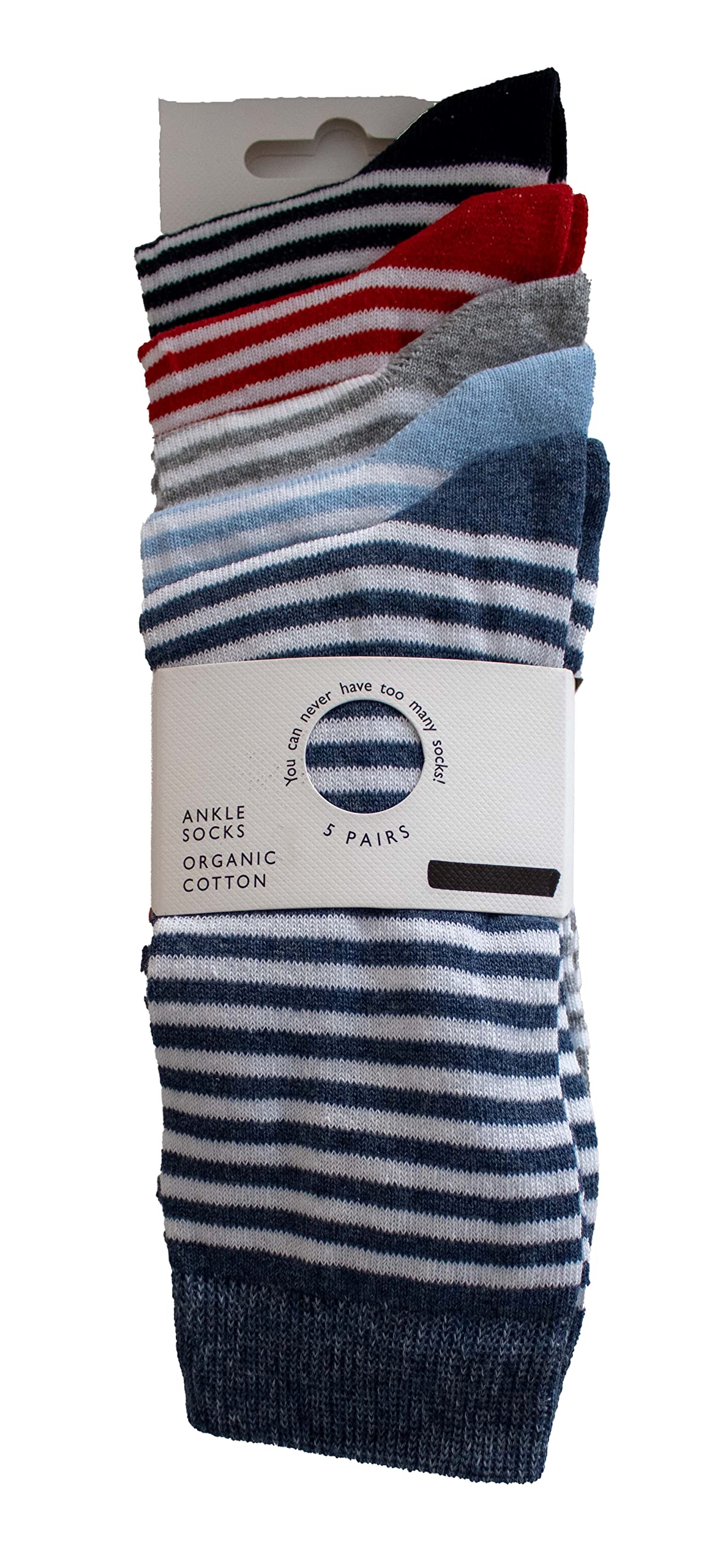 5 Pack Men's Cotton Ankle Socks - Breathable & Comfortable for Casual Wear, Sports, and Everyday Use