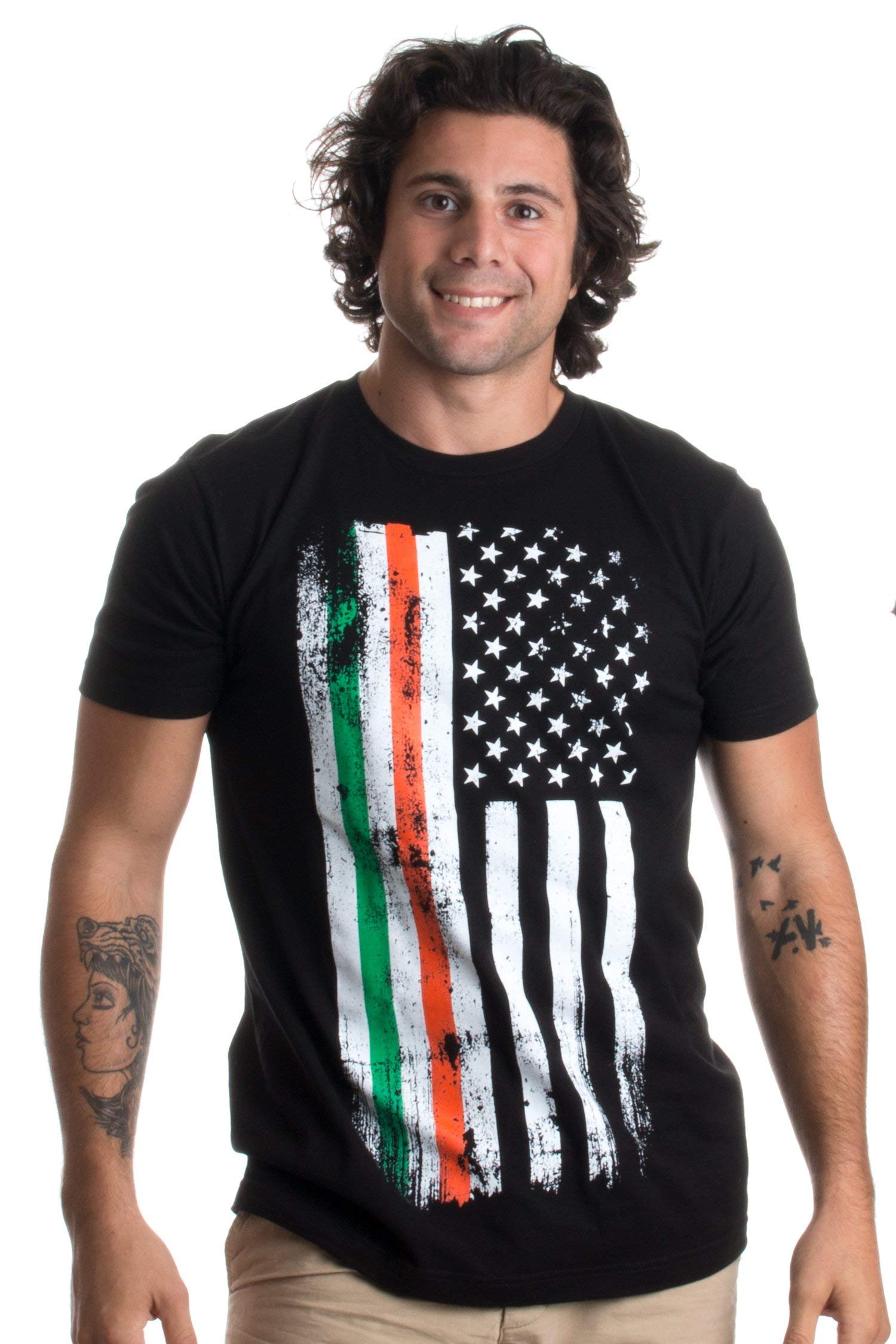 Irish-American Heritage Pride Unisex T-Shirt - USA Ireland Flag Design for Men & Women | Perfect for St. Patrick's Day, Irish Festivals & Cultural Celebrations