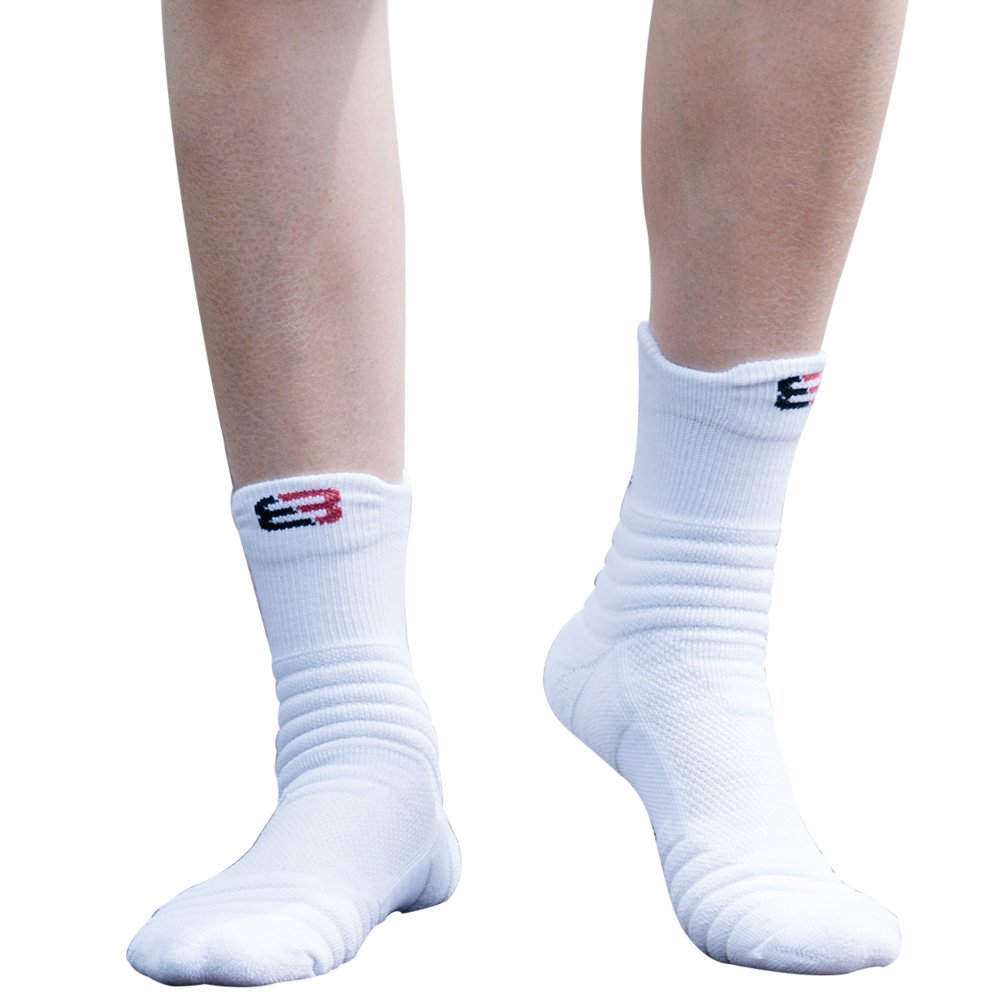 Pelisy Men's Compression Socks 6-Pack - Athletic Crew Socks for Basketball, Running & Sports Performance - Improve Circulation & Reduce Fatigue for Workouts & Recovery