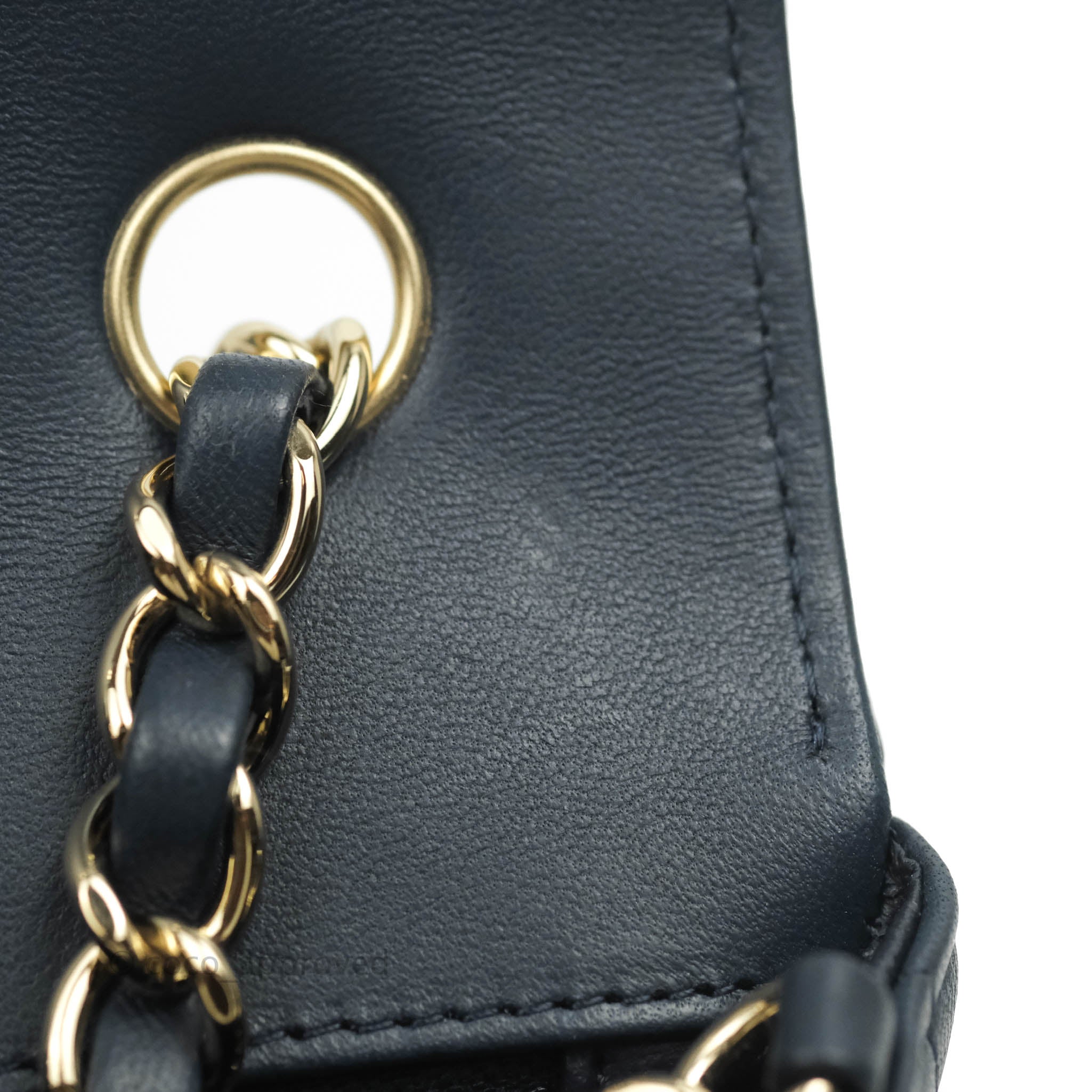 Chanel Chevron Mini Rectangular Flap Bag in Navy Lambskin Leather with Gold Hardware - Luxury Crossbody Purse for Women, Perfect for Date Night & Special Occasions