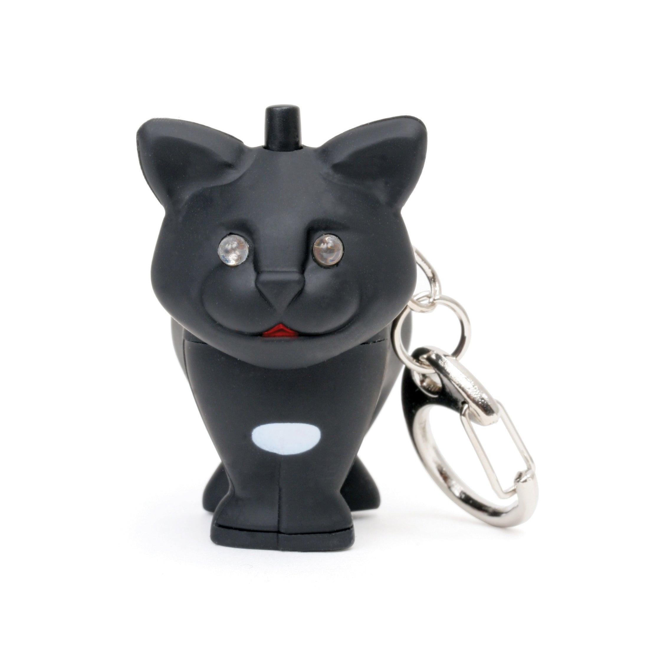 GlowCat LED Light Up & Sound Keychain for Pets - Perfect for Night Walks, Safety, and Fun Cat Accessories