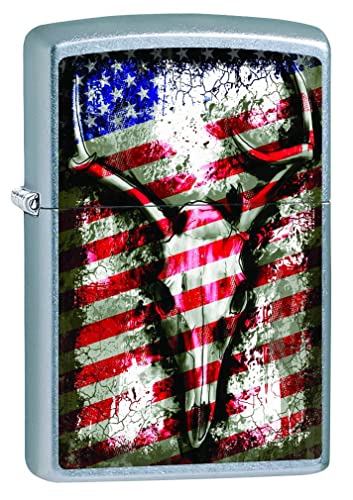 Deer Skull Flag Street Chrome Z5049