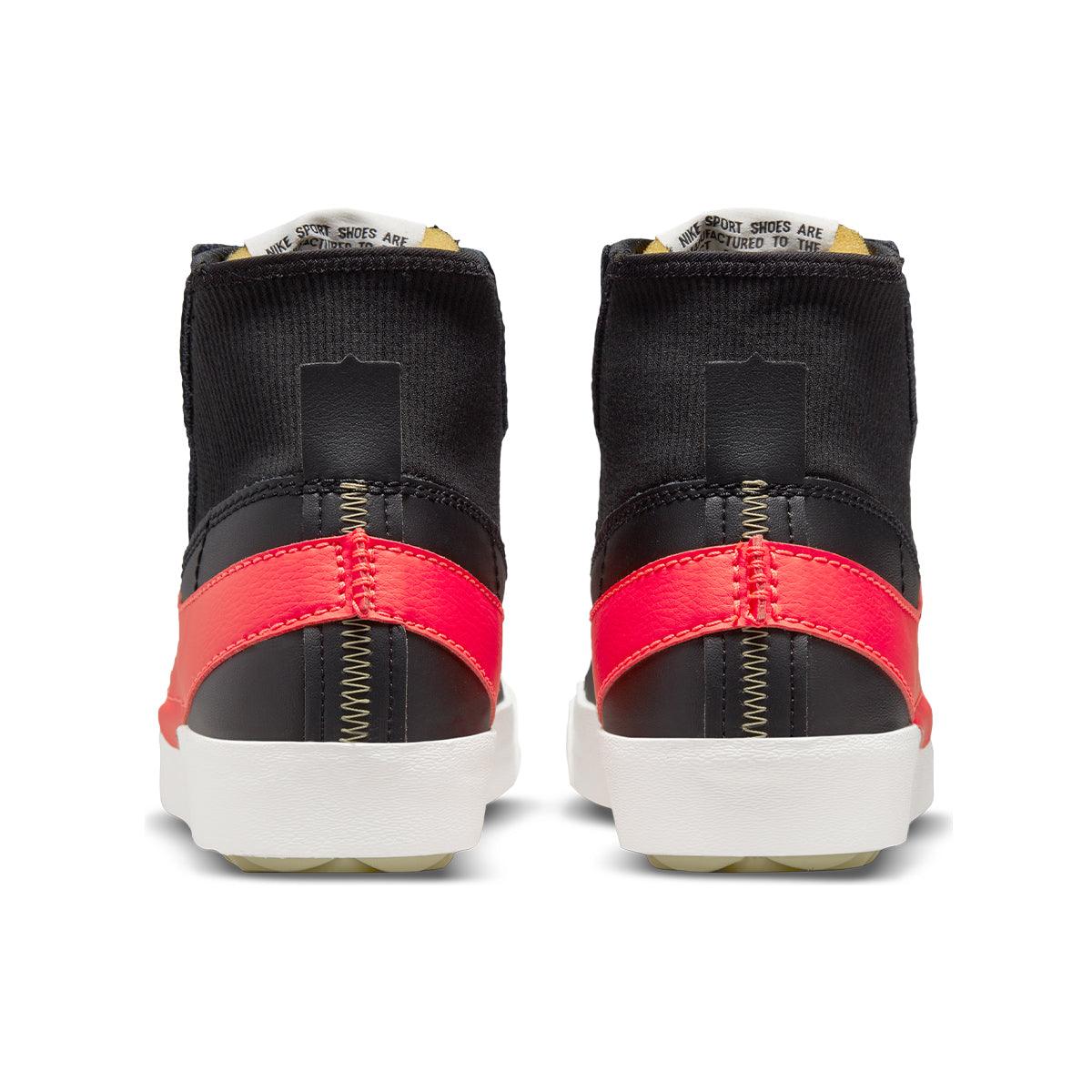 Nike Blazer Mid '77 Jumbo Sneakers - Black & Bright Crimson Retro Basketball Shoes for Men & Women | Perfect for Streetwear, Casual Outfits & Vintage Style Fashion