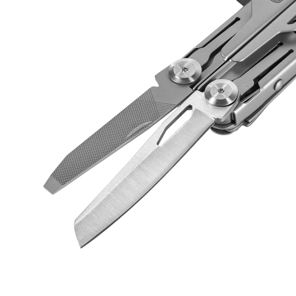 M-Tac 11-in-1 Multitool Pliers - Stainless Steel Utility Screwdriver Multi Tool with Nylon Belt Sheath for EDC, Outdoor Camping, Fishing, Survival & Hiking (Silver #3) - Perfect for Everyday Carry, Emergency Repairs & Outdoor Adventures
