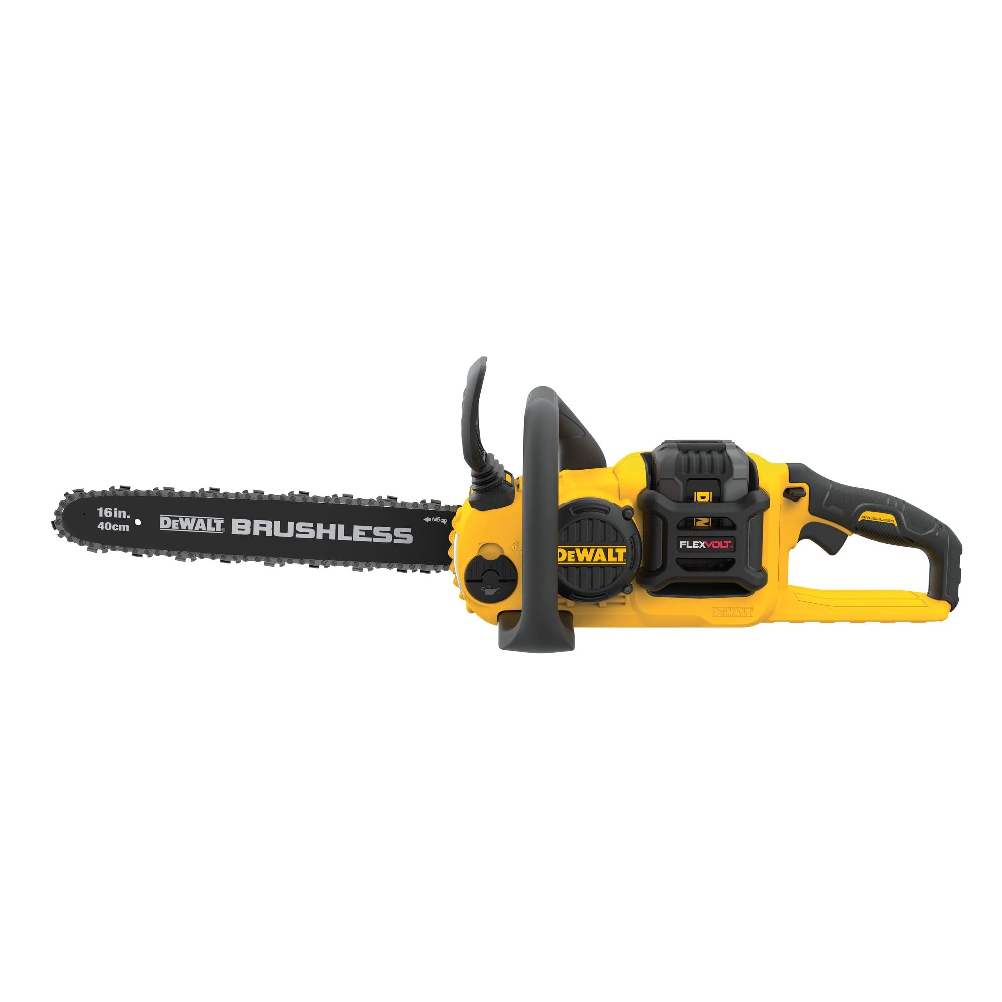 DEWALT FLEXVOLT 60V MAX* Brushless Chainsaw Kit (2.0 Ah) (DCCS670T1) - Cordless Electric Chainsaw for Tree Cutting, Wood Chopping & Yard Maintenance