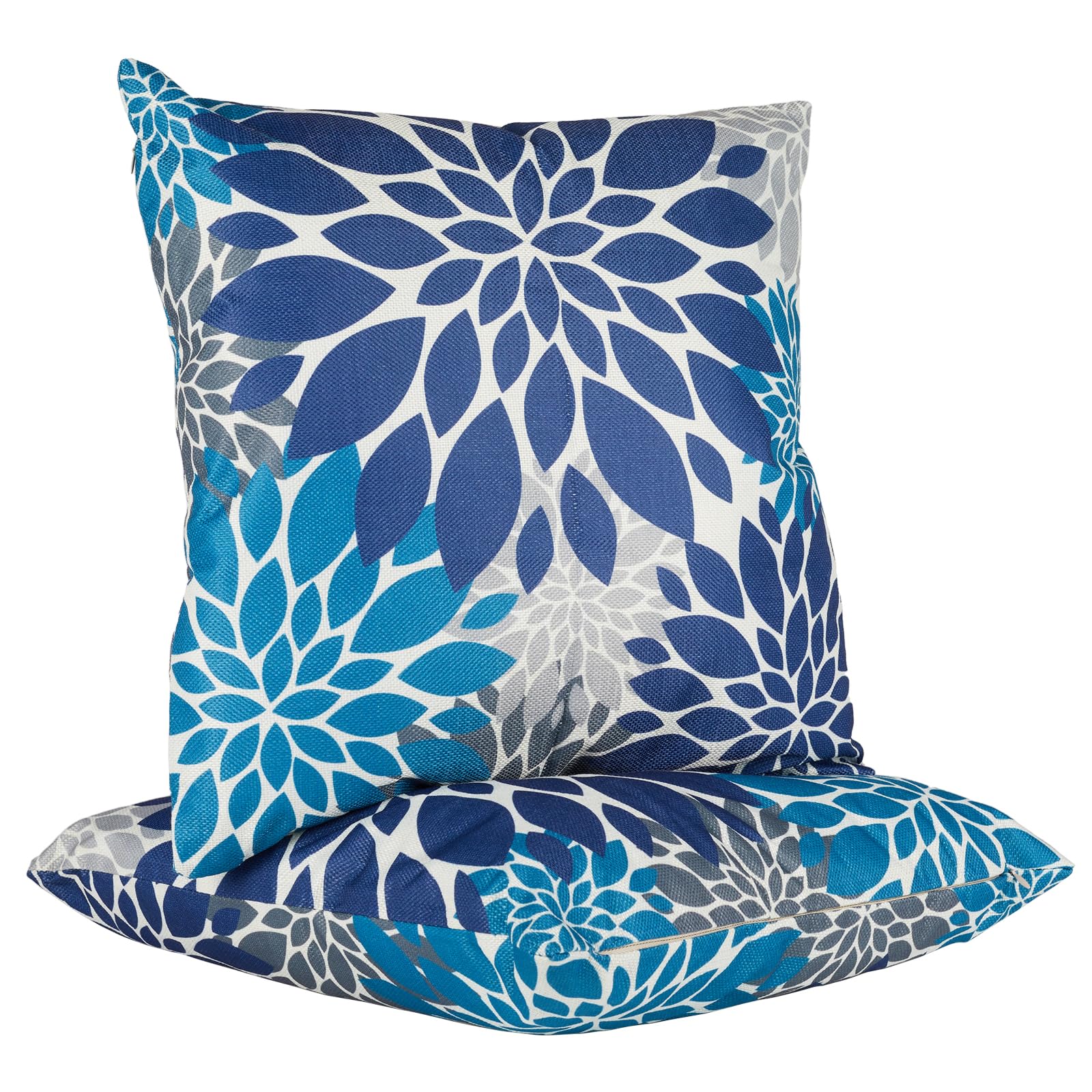 Waterproof Outdoor Throw Pillows Set of 2 - 18×18 Inch Decorative Patio Cushions for Garden, Porch, Sofa & Bed - All-Weather Pillow Covers for Outdoor Furniture, Camping & Poolside Lounging