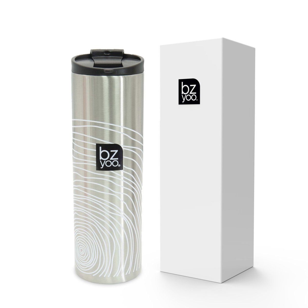 15oz Stainless Steel Vacuum Insulated Tumbler - Double Wall Thermal Coffee Mug, Hot & Cold Beverage Cup, BPA-Free, Organica White - Perfect for Office, Travel, Camping & Outdoor Activities