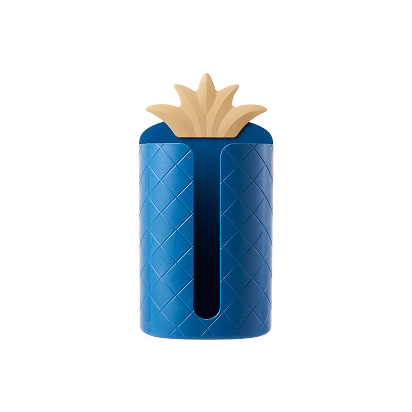 Sturdy Wall-Mounted Paper Towel Holder & Toilet Paper Dispenser - Space-Saving Storage Box for Bathroom, Kitchen, Office & Living Room (Blue)