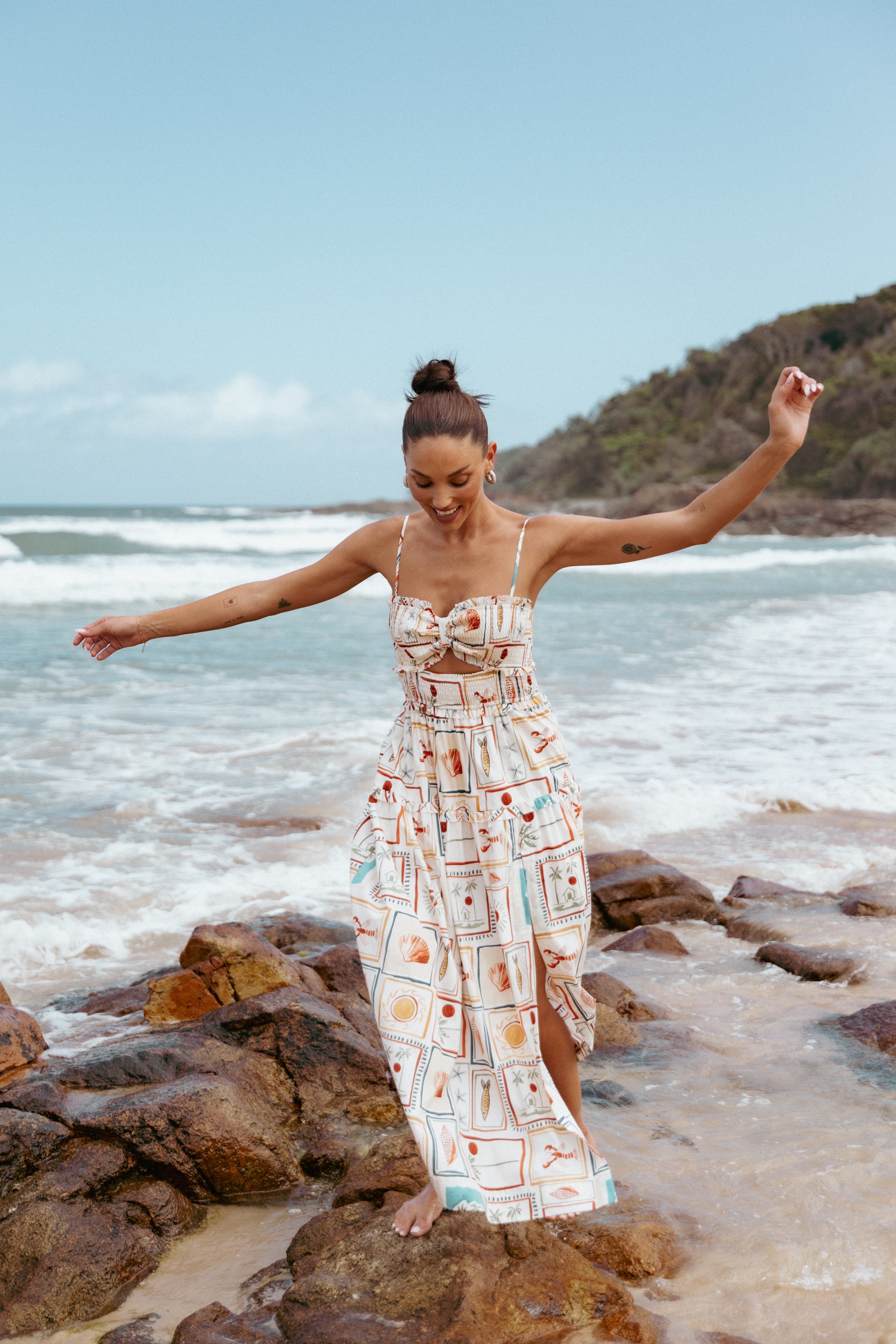 Hana Maxi Dress - Sardina Style Flowy Summer Beach Dress for Women | Boho Chic Long Dress for Vacation, Party, and Casual Wear