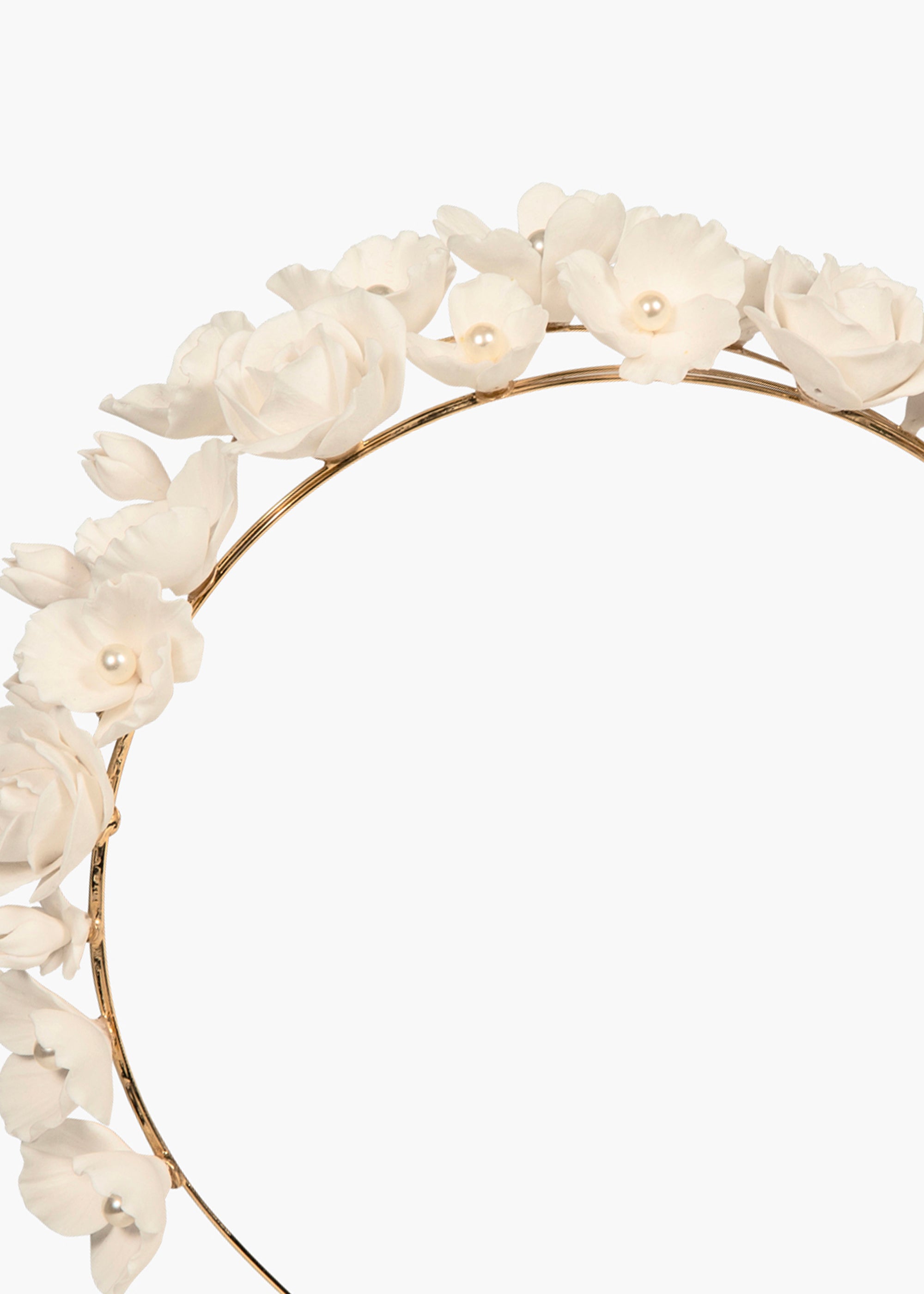Cameryn Tiara Cream - Elegant Hair Accessory for Weddings, Prom & Special Occasions | Perfect for Brides & Formal Events