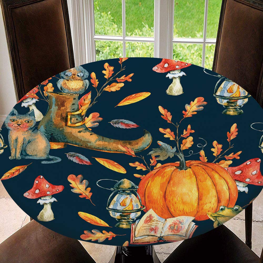 Waterproof Elastic Round Table Cover 55