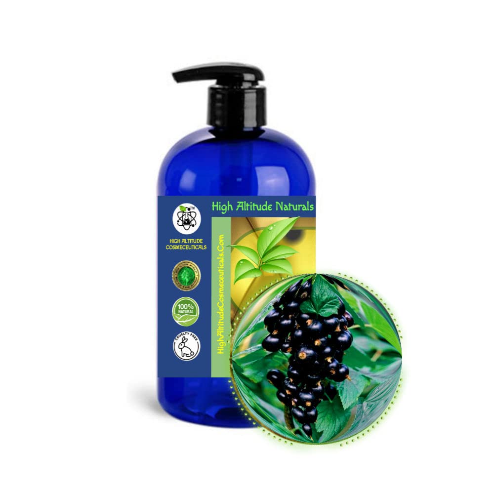 Organic Black Currant Seed Oil (Ribes Nigrum) - Cold Pressed 16oz for Skin & Face Care, Deep Moisturizing, Anti-Aging, Reduces Wrinkles & Fine Lines - Perfect for Night Routine & DIY Beauty Recipes