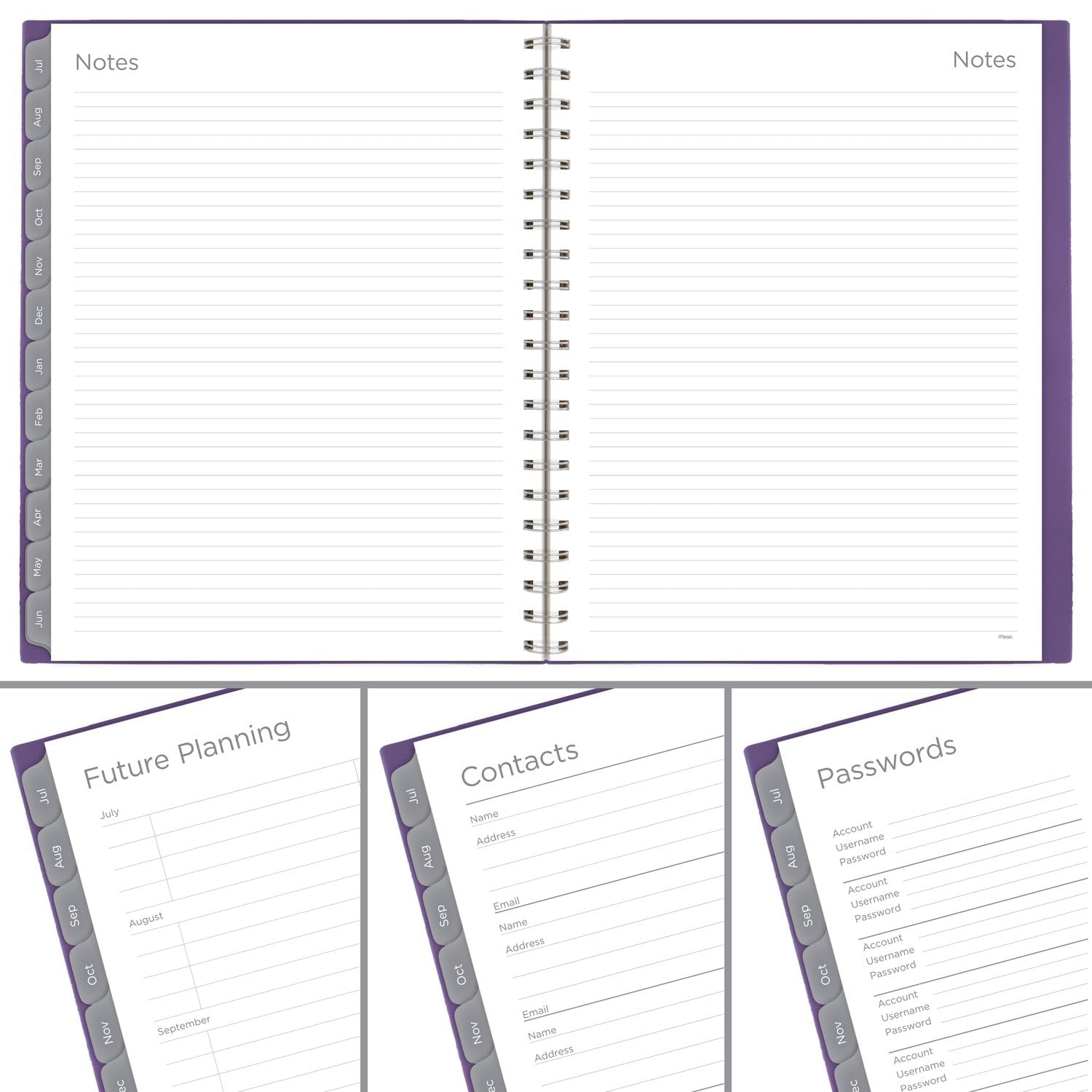 Mead 2024-2025 Academic Planner - Weekly & Monthly Calendar, 8.5