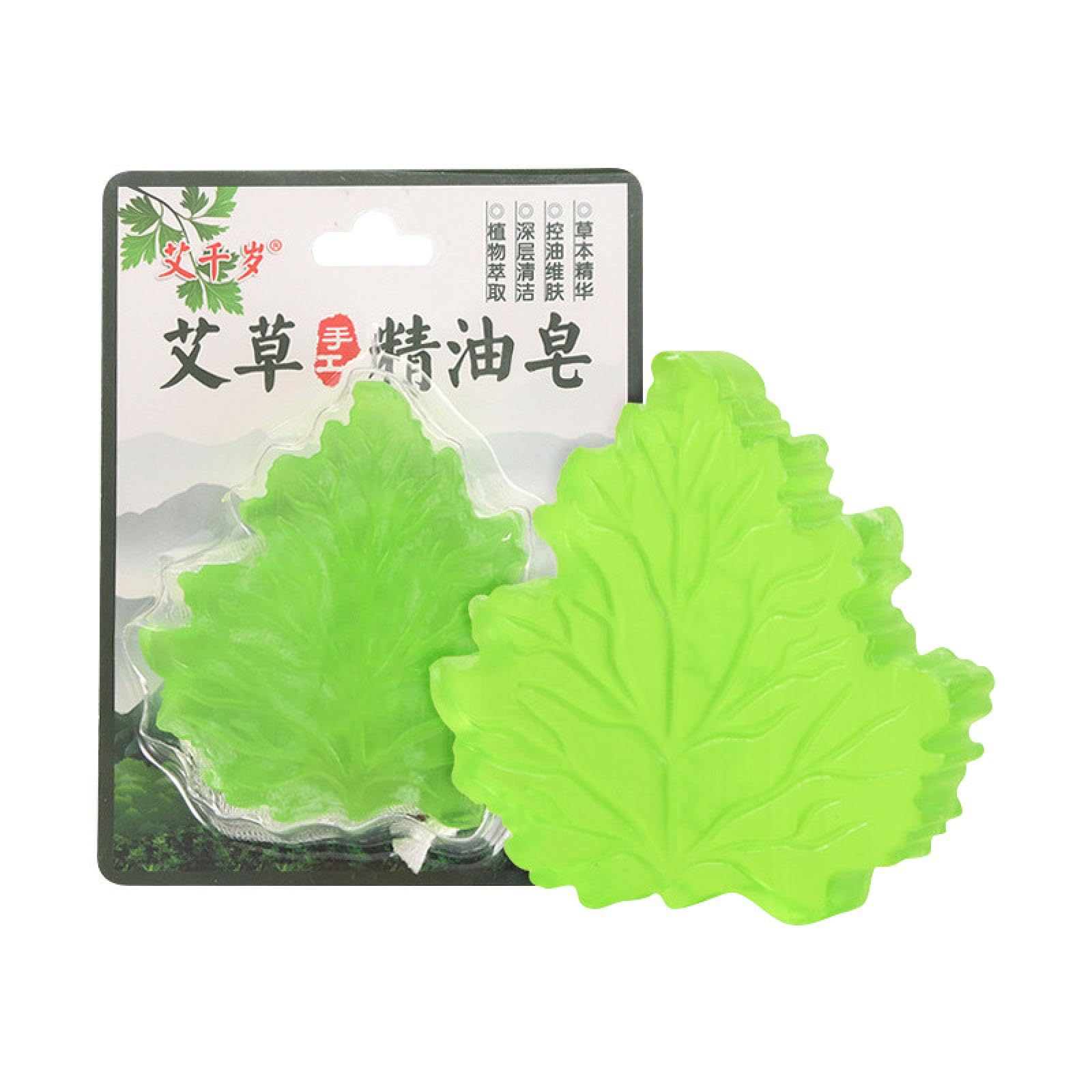 Organic Mugwort Handmade Soap with Mugwort Leaf Essential Oil - Natural Face Wash for Acne & Sensitive Skin - Perfect for Daily Cleansing & Skincare Routine