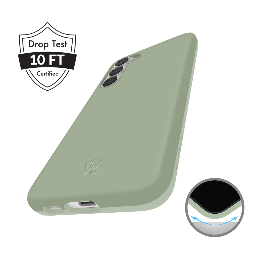 Samsung Galaxy Phone Case - Smoky Sage Green Protective Cover for Shockproof & Scratch Resistance | Perfect for Everyday Use, Travel & Outdoor Activities