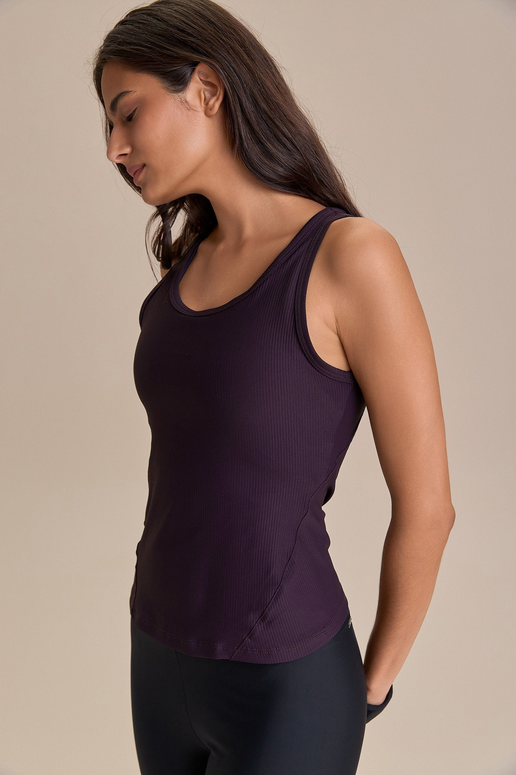 Women's Ribbed Knit Tank Top - Soft Stretch Sleeveless Shirt for Summer, Casual Wear & Layering