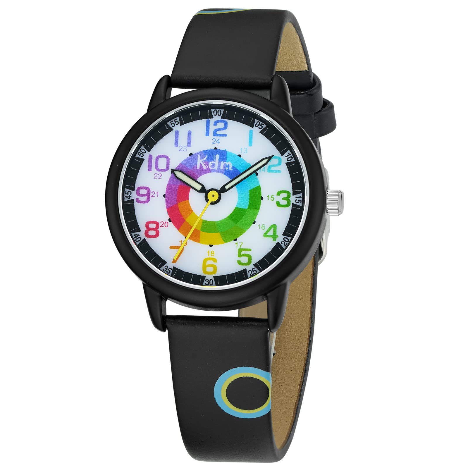 CIVO KDM Analog Kids Watch for Boys and Girls - Waterproof Children's Watch with Adjustable Strap - Educational Time Teaching Watch for Kids - Perfect Birthday Gift, Back to School, and Daily Use