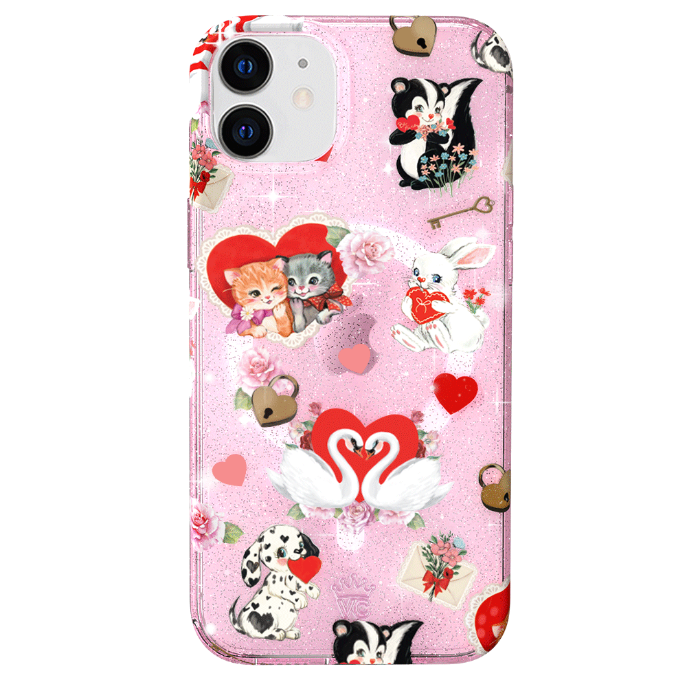 Sparkle Love Letter Glitter iPhone Case - Elegant & Protective Phone Cover for iPhone 13/14/15 Pro Max - Perfect for Valentine's Day, Anniversaries & Romantic Gifts